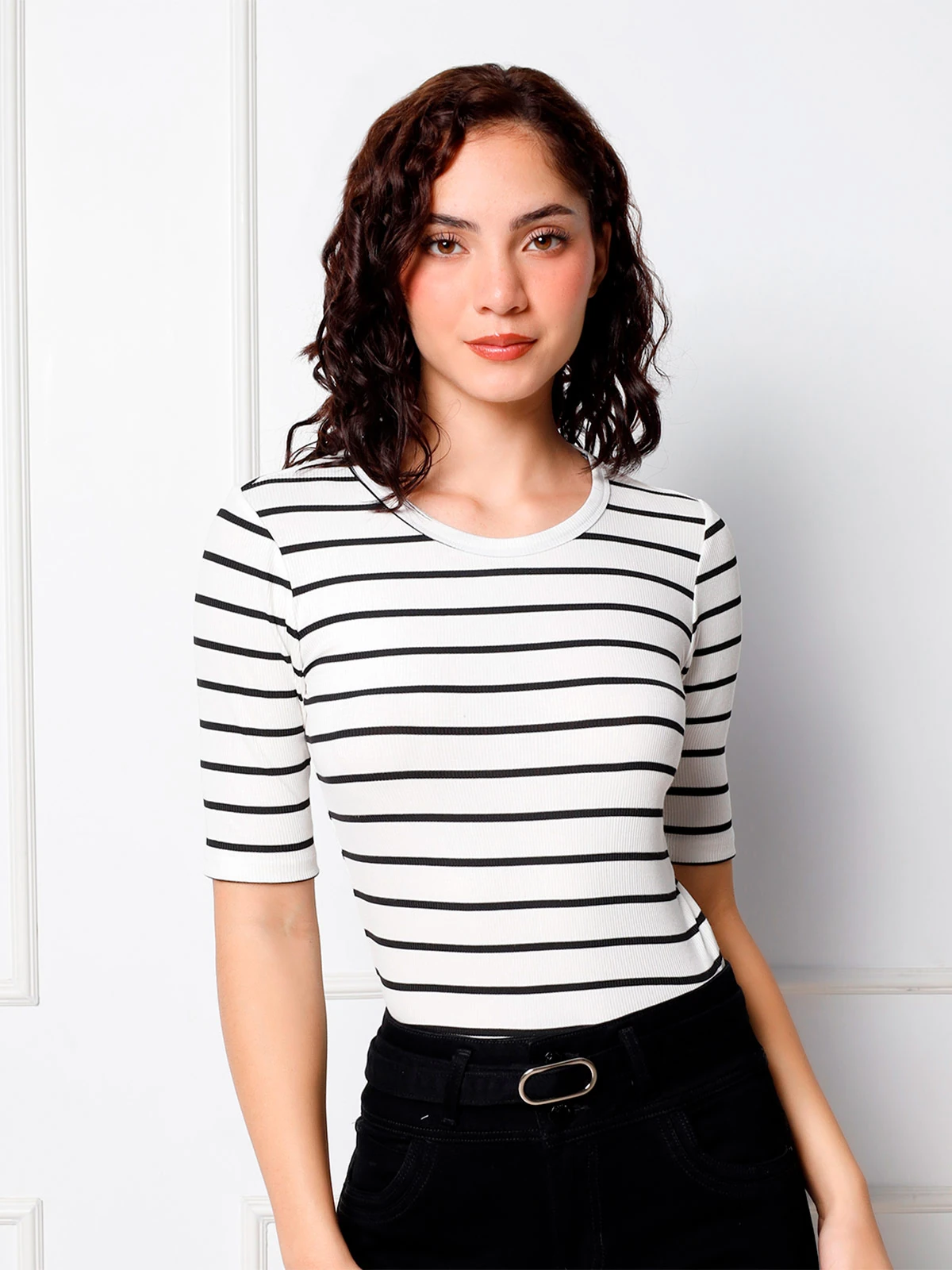 POLO MANGA CORTA MUJER KANSAS RAYAS - 1