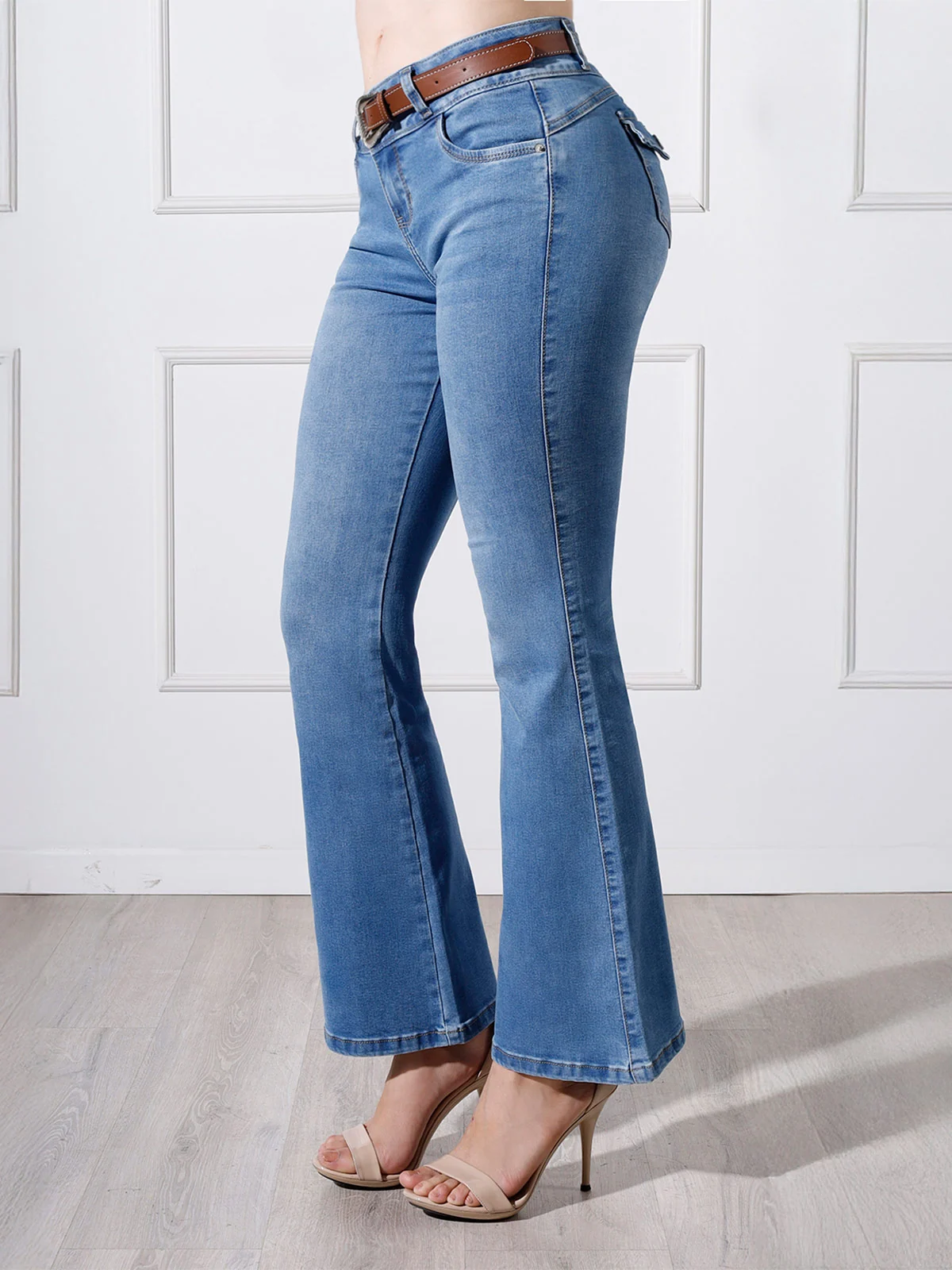 JEANS FLARE MUJER KANSAS CHARLOTE - 3