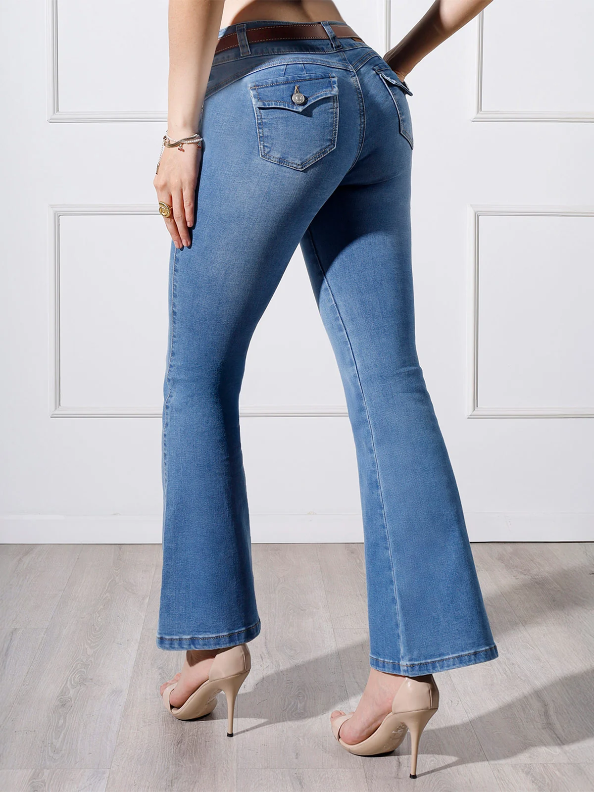JEANS FLARE MUJER KANSAS CHARLOTE - 4