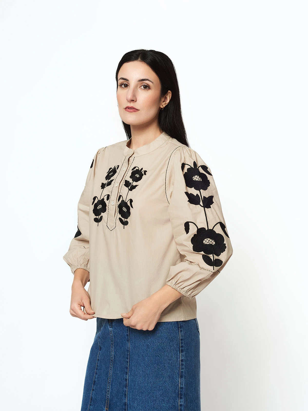 BLUSA ALGODÓN MUJER MENTHA Y CHOCOLATE - 1