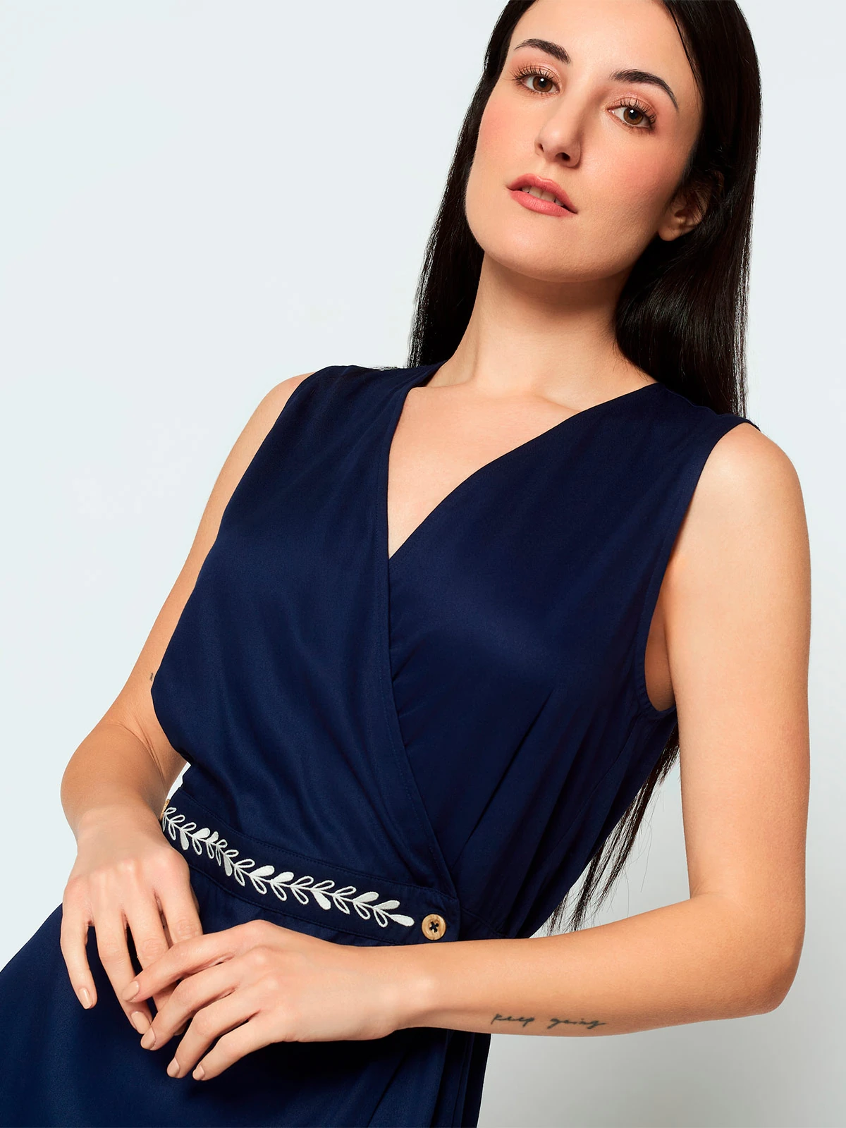 VESTIDO CORTO MUJER MENTHA Y CHOCOLATE - 4