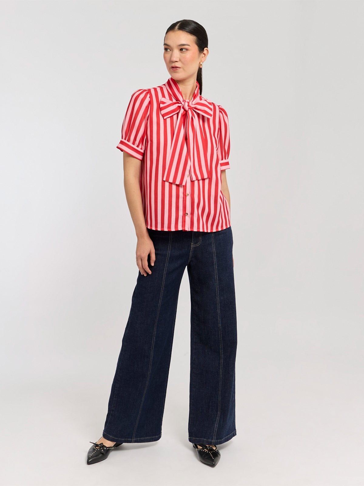 BLUSA MANGA CORTA MUJER MENTHA Y CHOCOLATE - 1