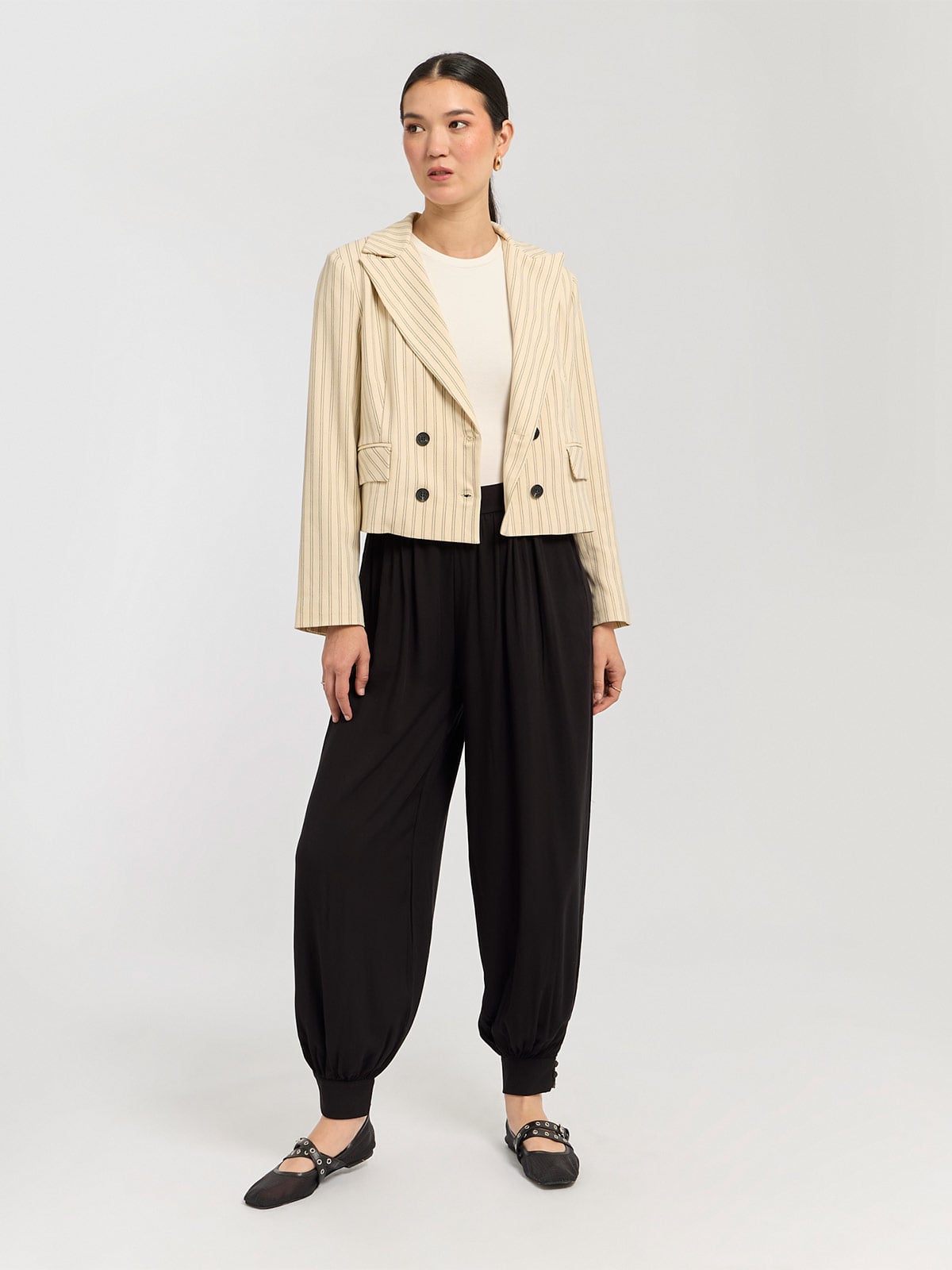 BLAZER MANGA LARGA MUJER MENTHA Y CHOCOLATE - 1