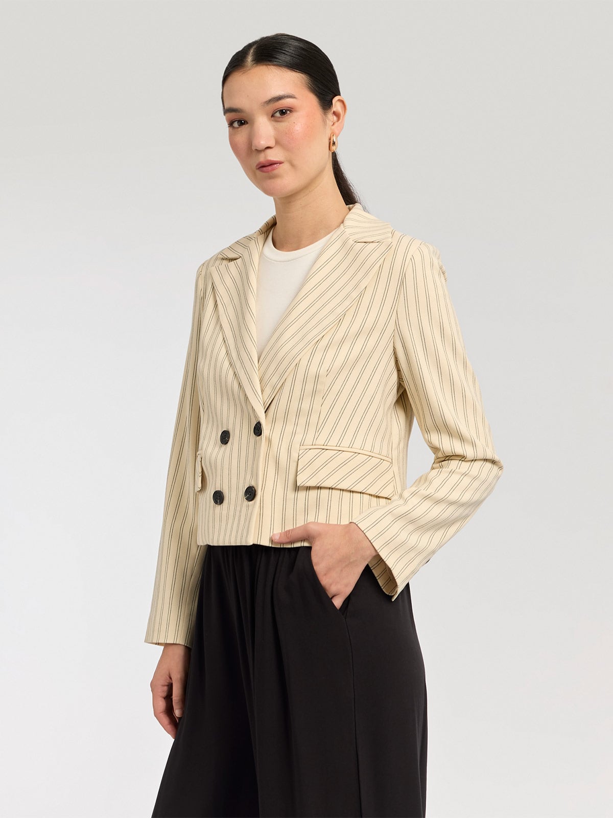 BLAZER MANGA LARGA MUJER MENTHA Y CHOCOLATE - 2