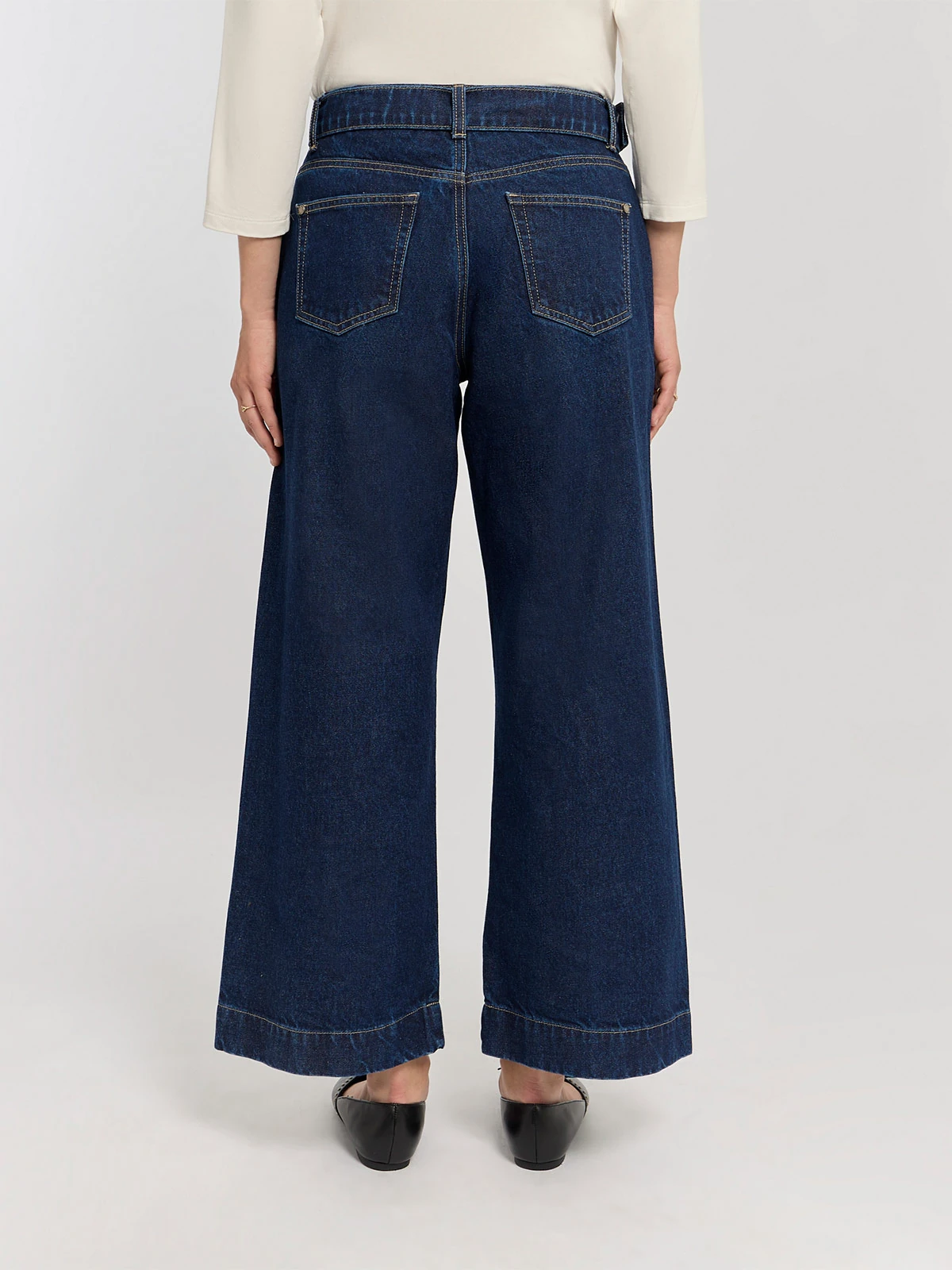JEANS ALGODÓN CULOTTE MUJER MENTHA Y CHOCOLATE - 3