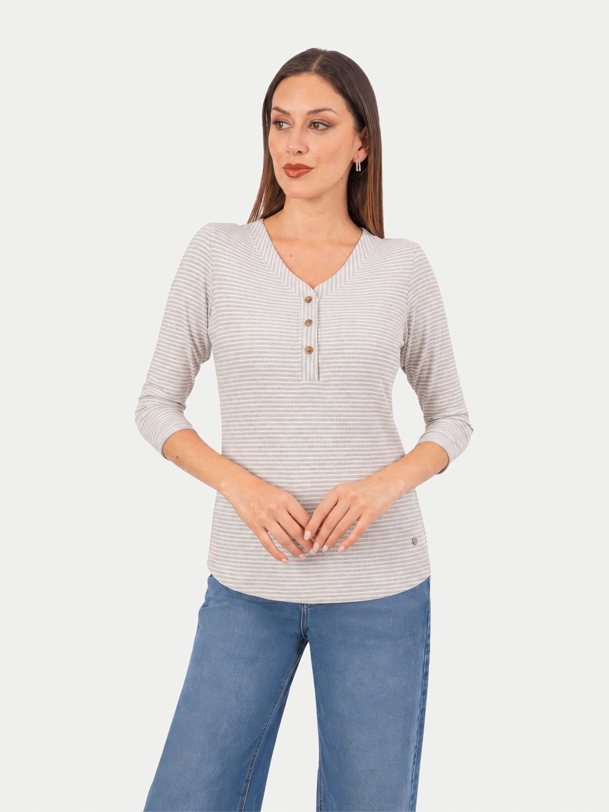 POLO MANGA 3/4 MUJER CP MODA DE COLECCIÓN BODRUM - 1