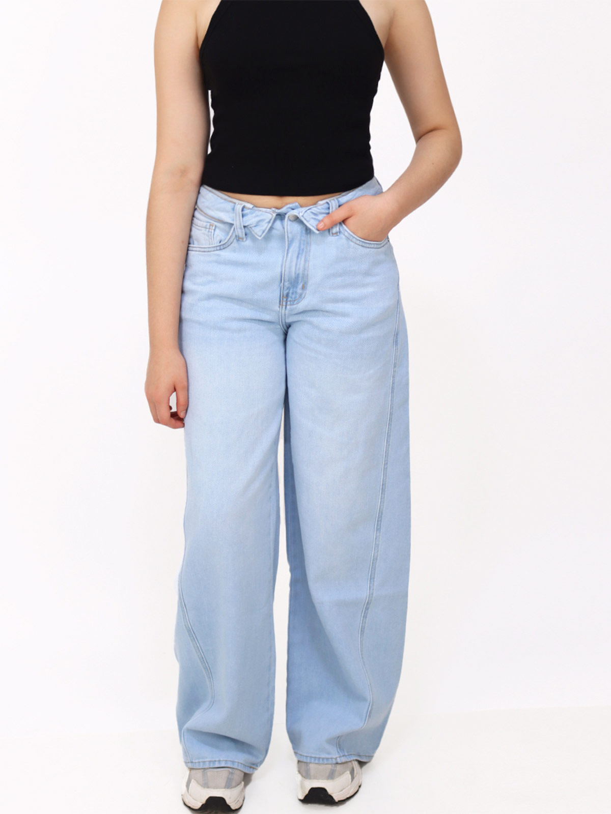 JEANS ALGODÓN BARREL MUJER KAYRA POBLET PERFECT FIT - 1