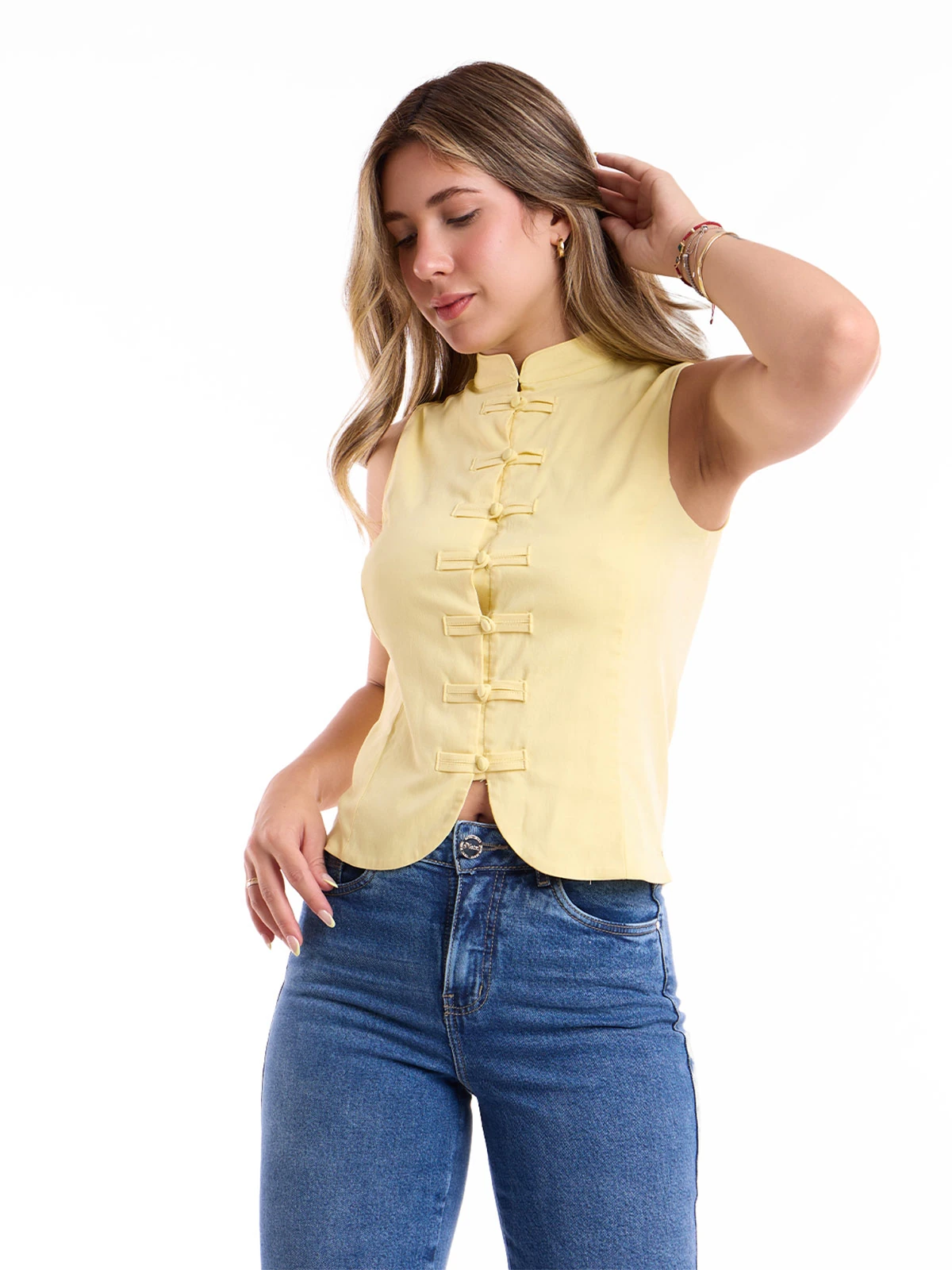 BLUSA MUJER METAL JEANS DB BOTONES KYOTO - 2