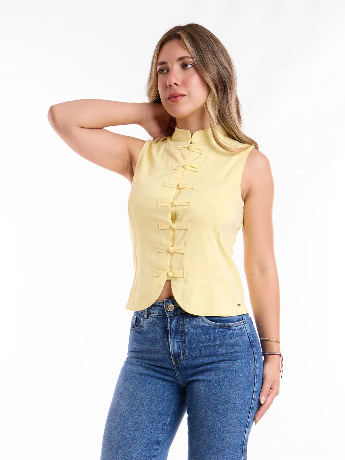 BLUSA MUJER METAL JEANS DB BOTONES KYOTO - 3