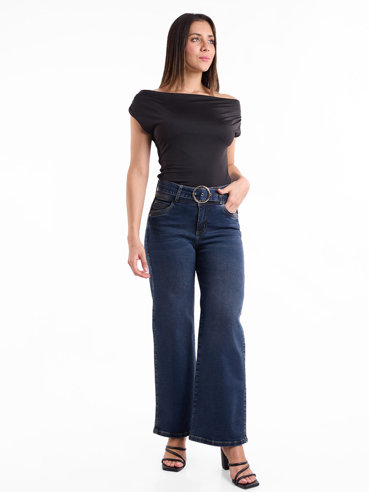 TOP MUJER METAL JEANS DB DRAPEADO NAOMI  - 3