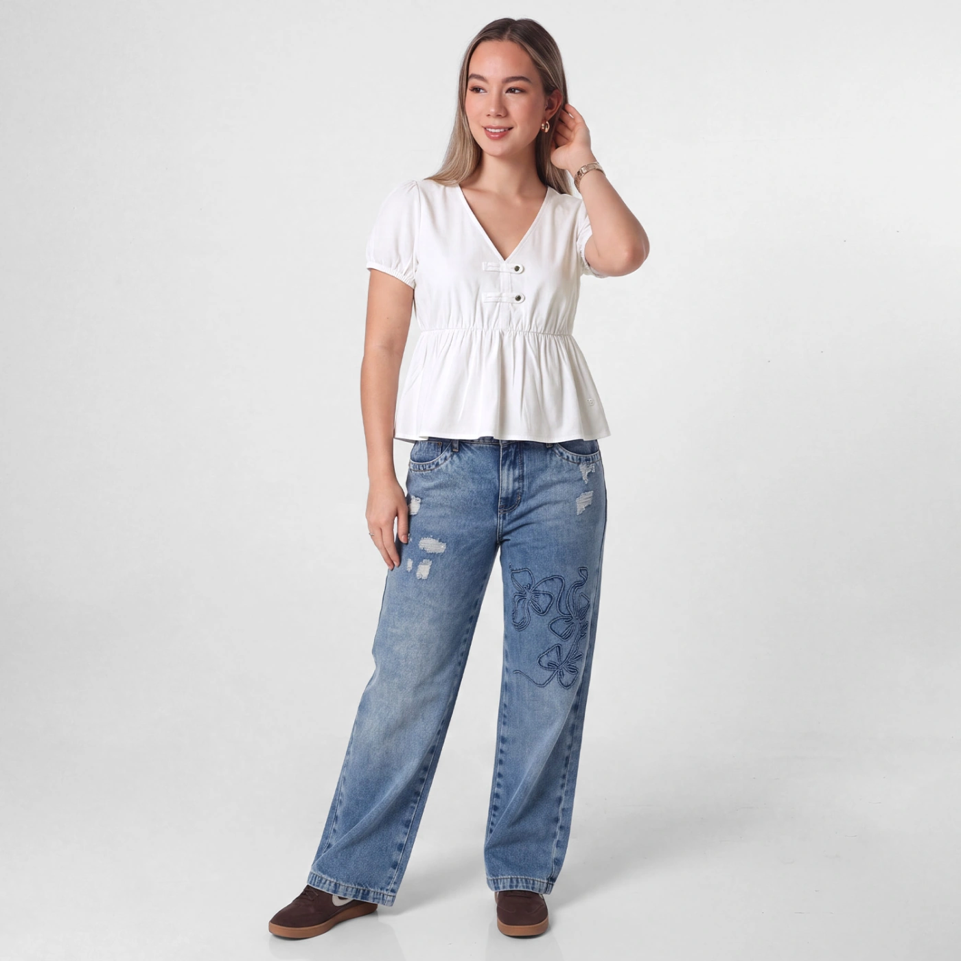 BLUSA MANGA CORTA SQUEEZE XIREN - 3