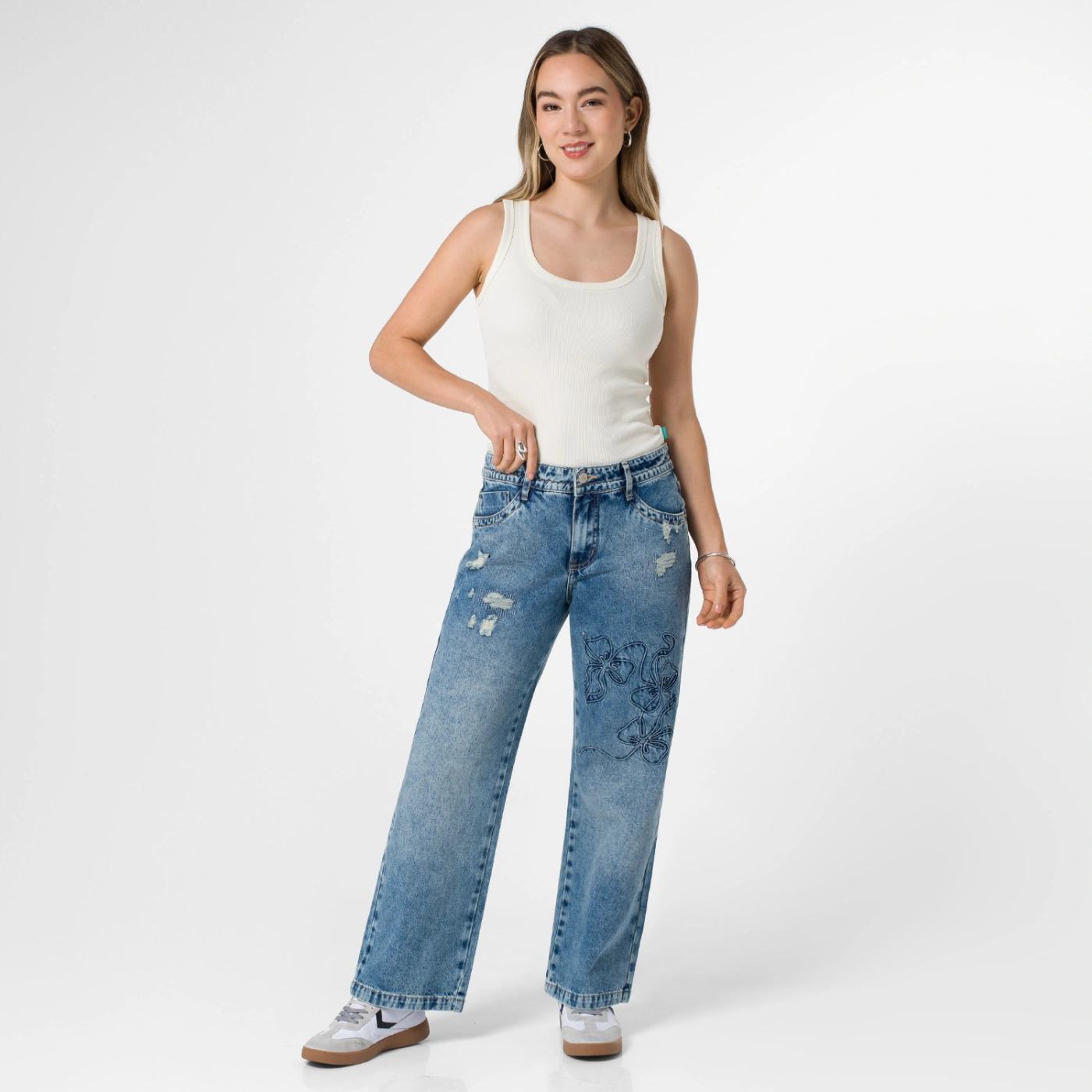 JEAN STRAIGHT MUJER SQUEEZE NISH  - 1
