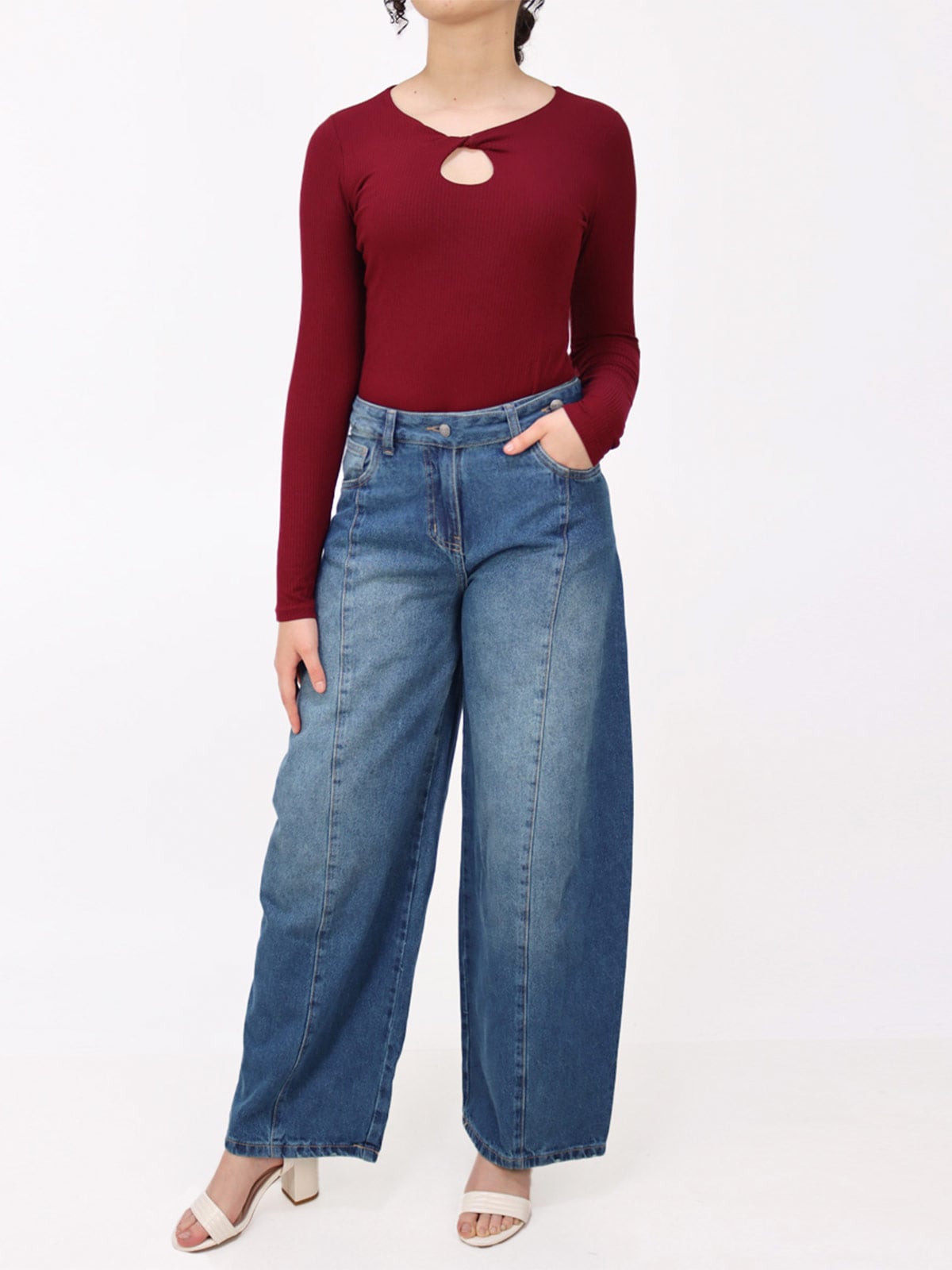 JEAN REGULAR MUJER KAYRA POBLET PERFECT FIT TAILORED - 1