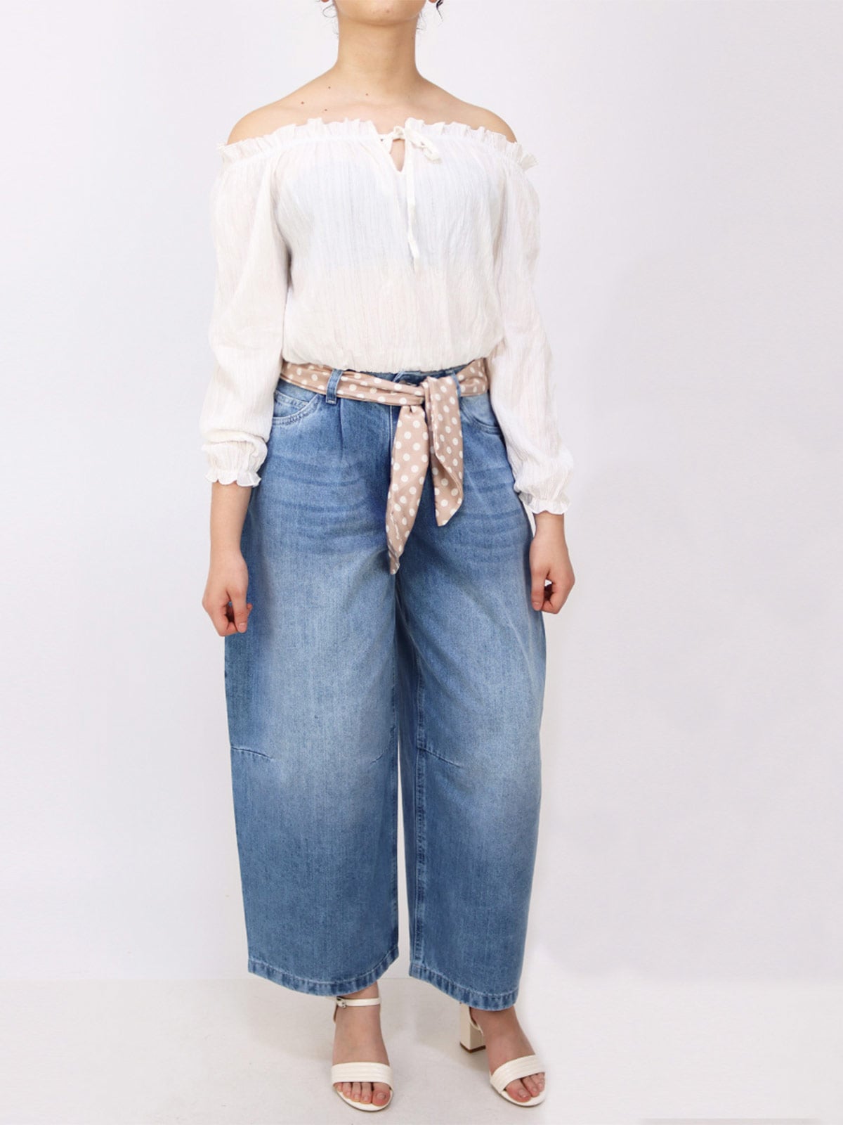 JEAN BARREL CROP MUJER KAYRA POBLET PERFECT FIT DARSY TA - 1