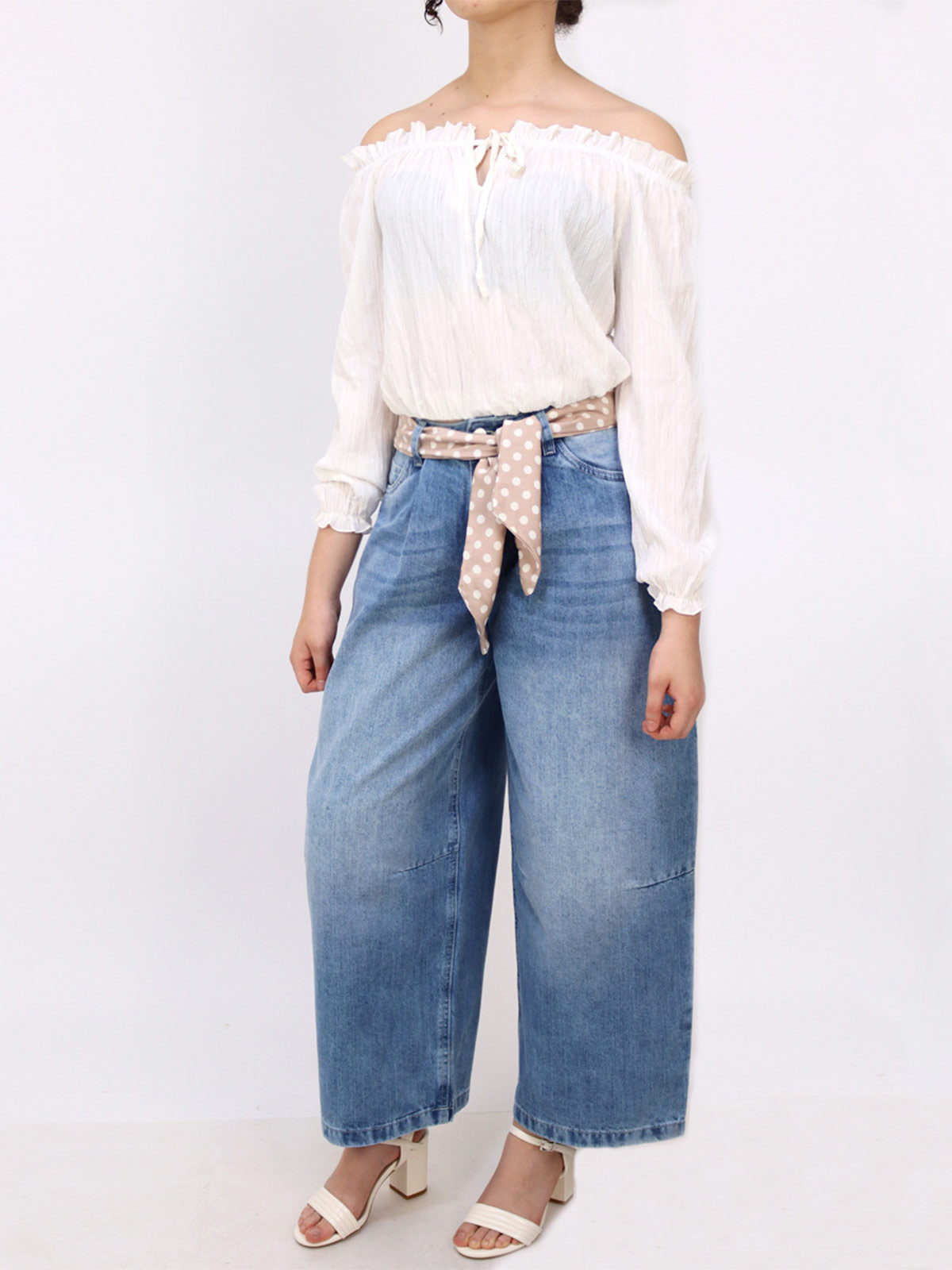 JEAN BARREL CROP MUJER KAYRA POBLET PERFECT FIT DARSY TA - 2