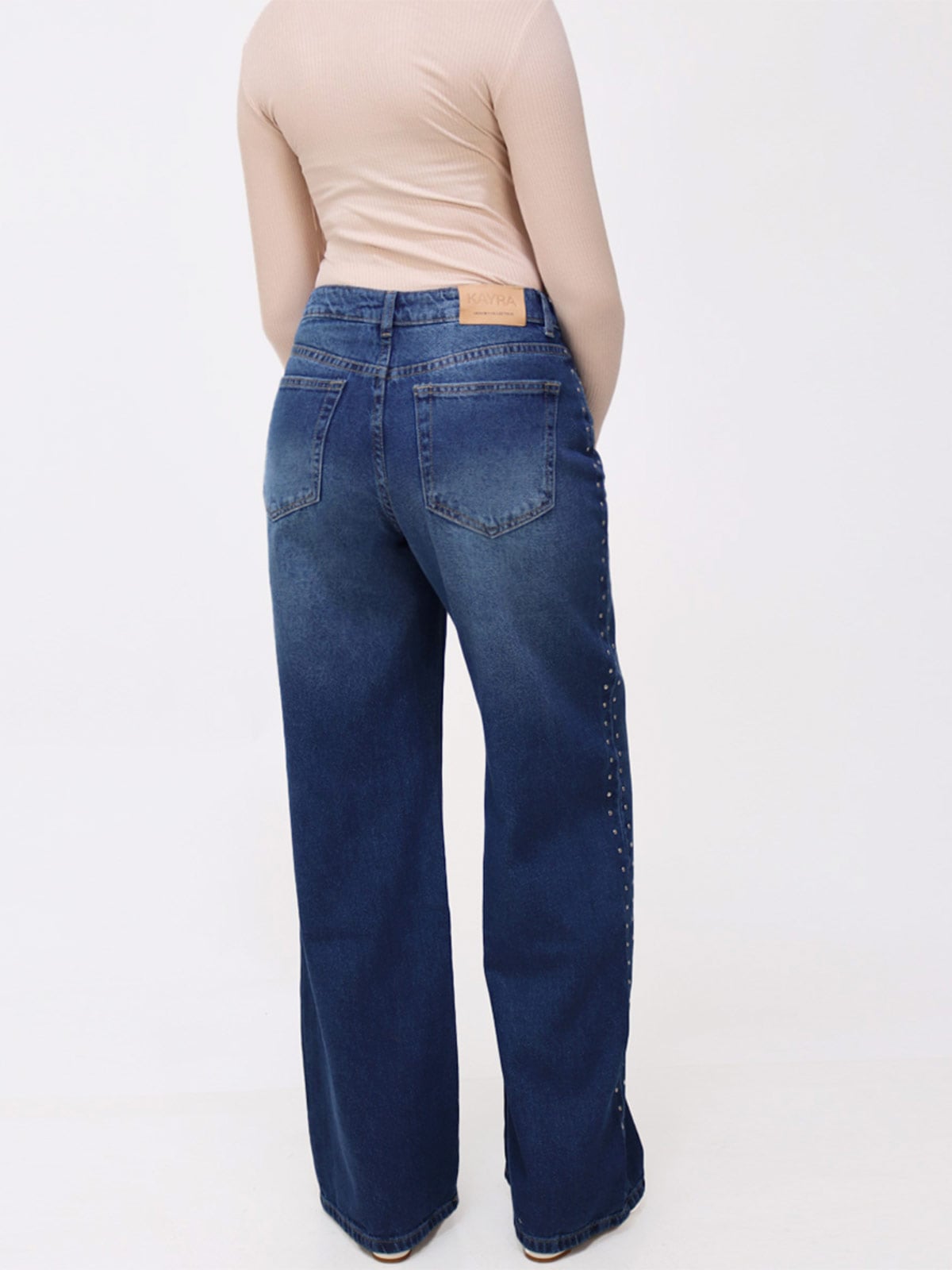 JEAN BAGGY MUJER KAYRA POBLET PERFECT FIT TACHAS TM - 3