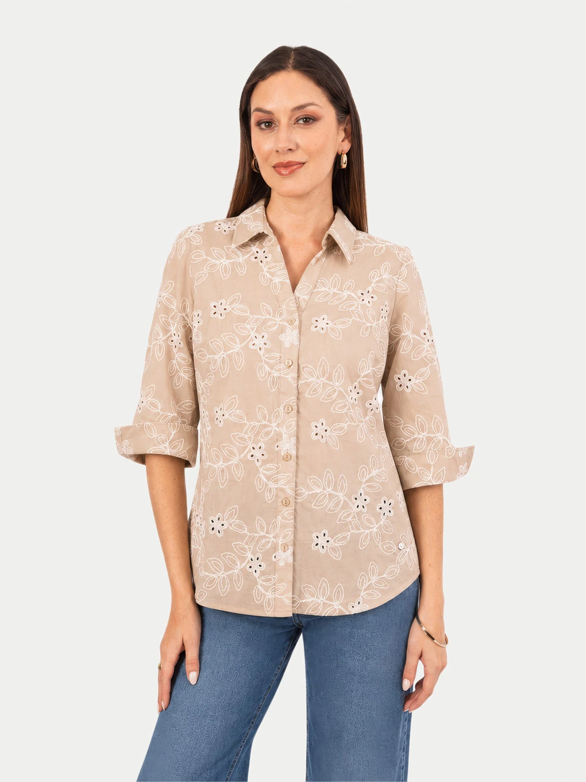 BLUSA MANGA 3/4 MUJER CP MODA DE COLECCIÓN ORVIETO - 1