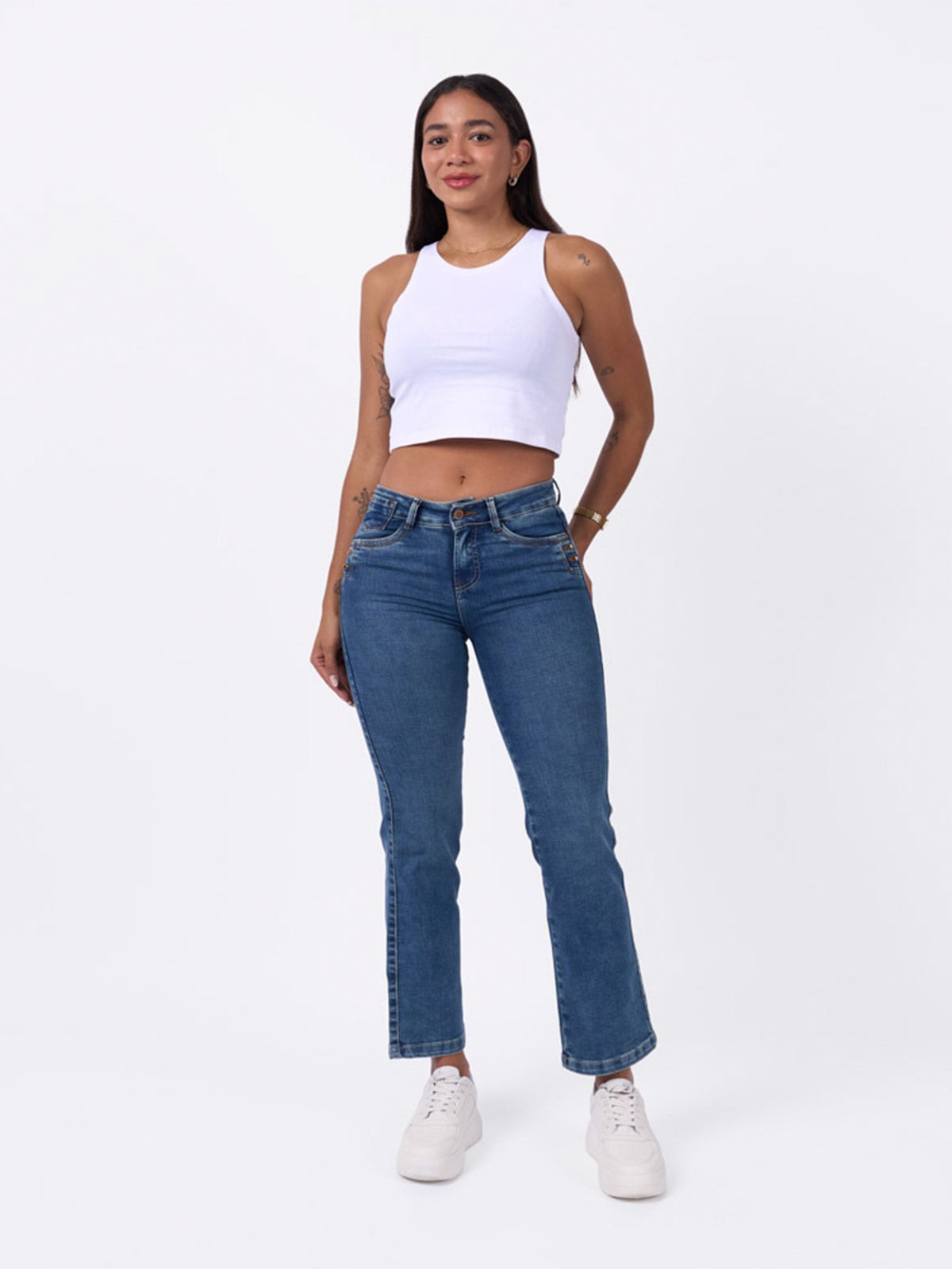 JEAN RECTO MUJER BRONCO GREEICY - 1