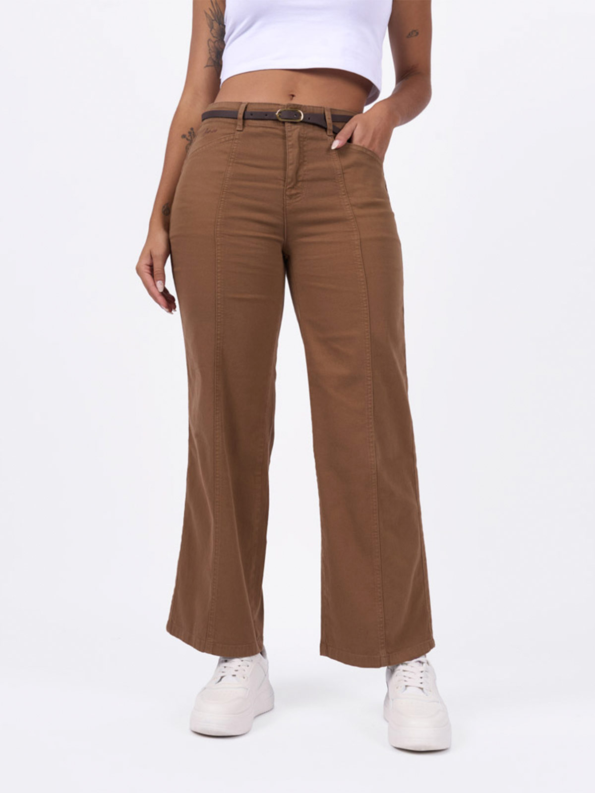 PANTALÓN WIDE LEG MUJER BRONCO PRIYA - 2