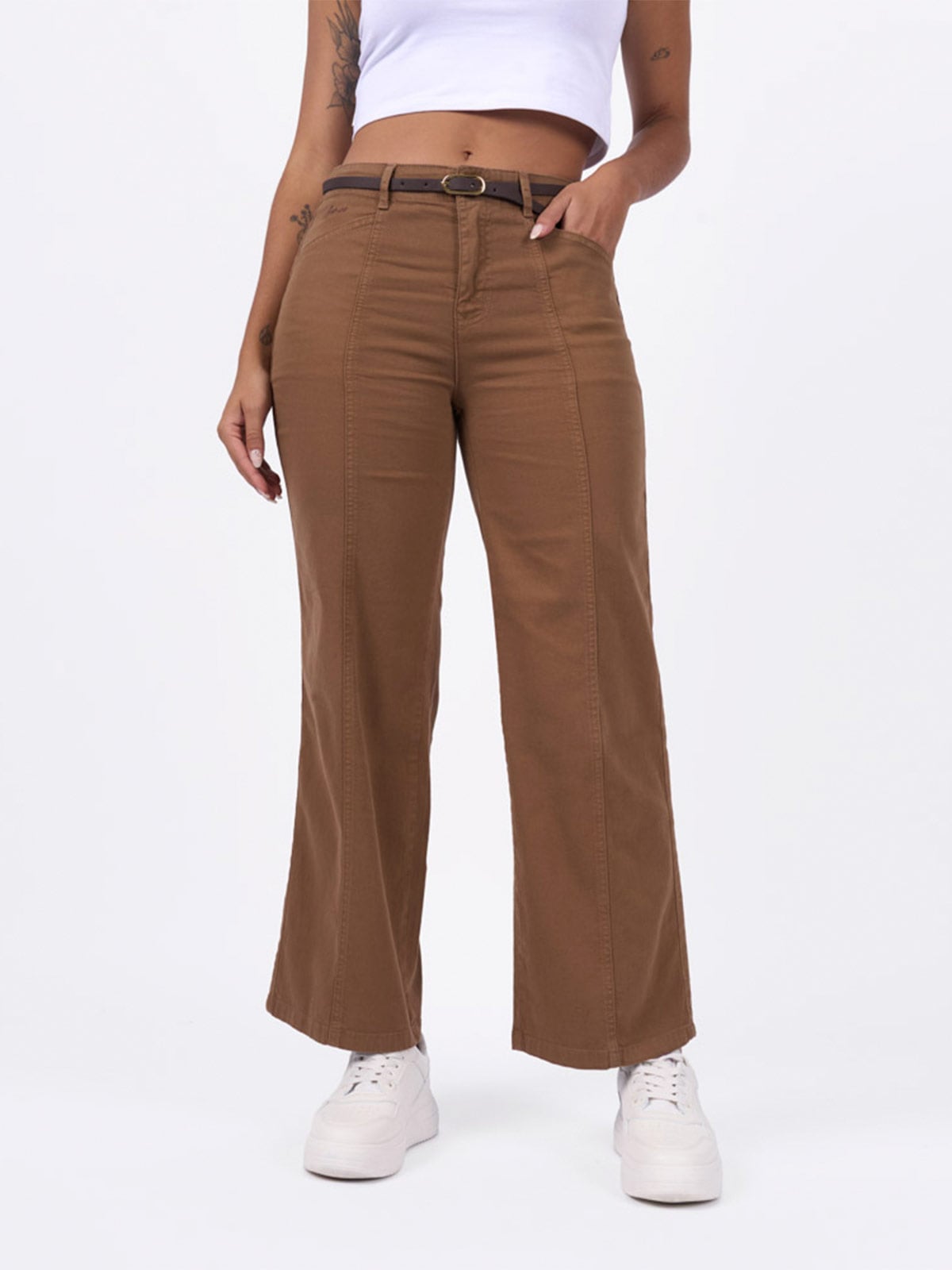 PANTALÓN WIDE LEG MUJER BRONCO PRIYA - 2