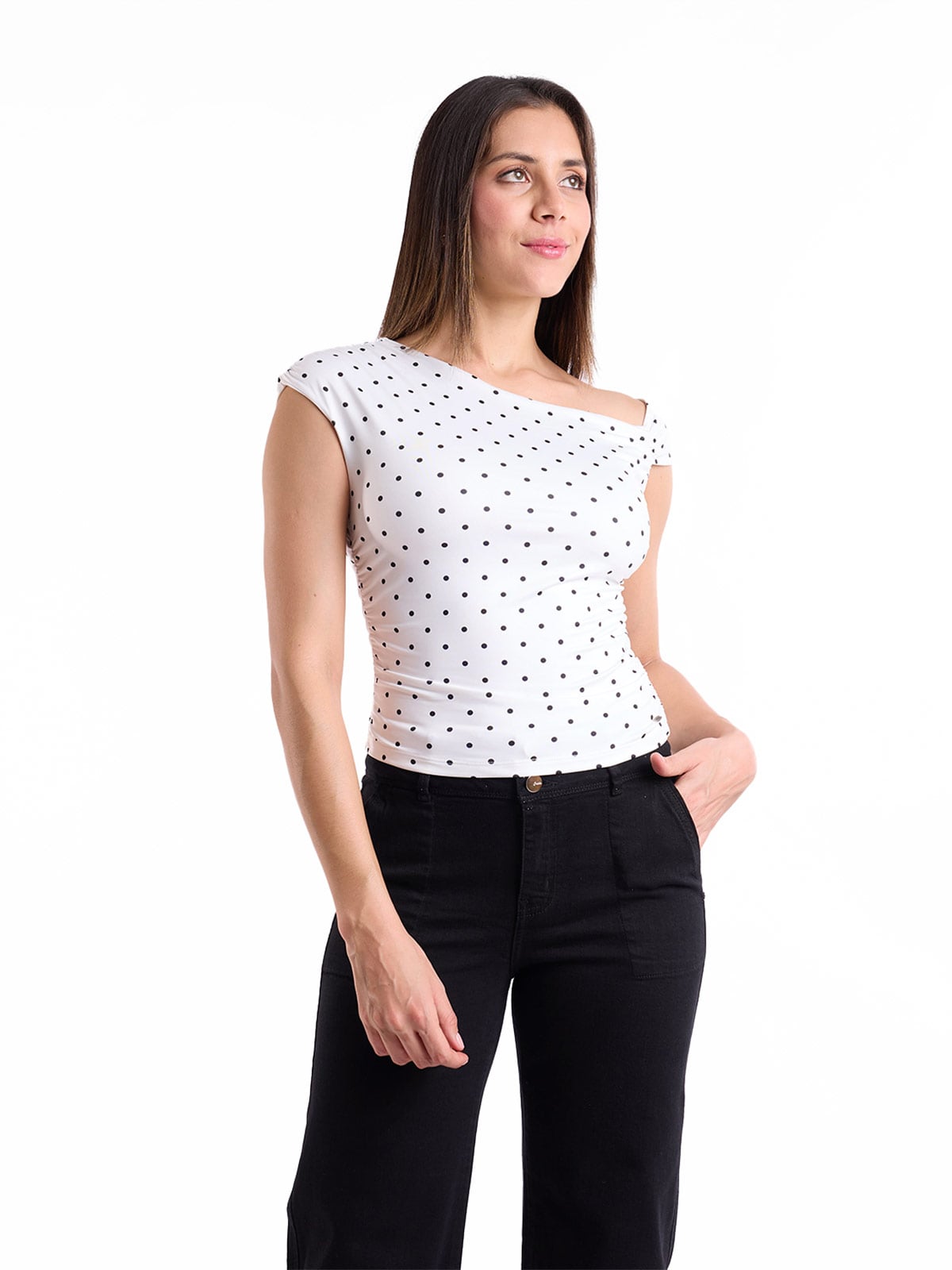TOP MUJER METAL JEANS DOTS SAMOA - 1