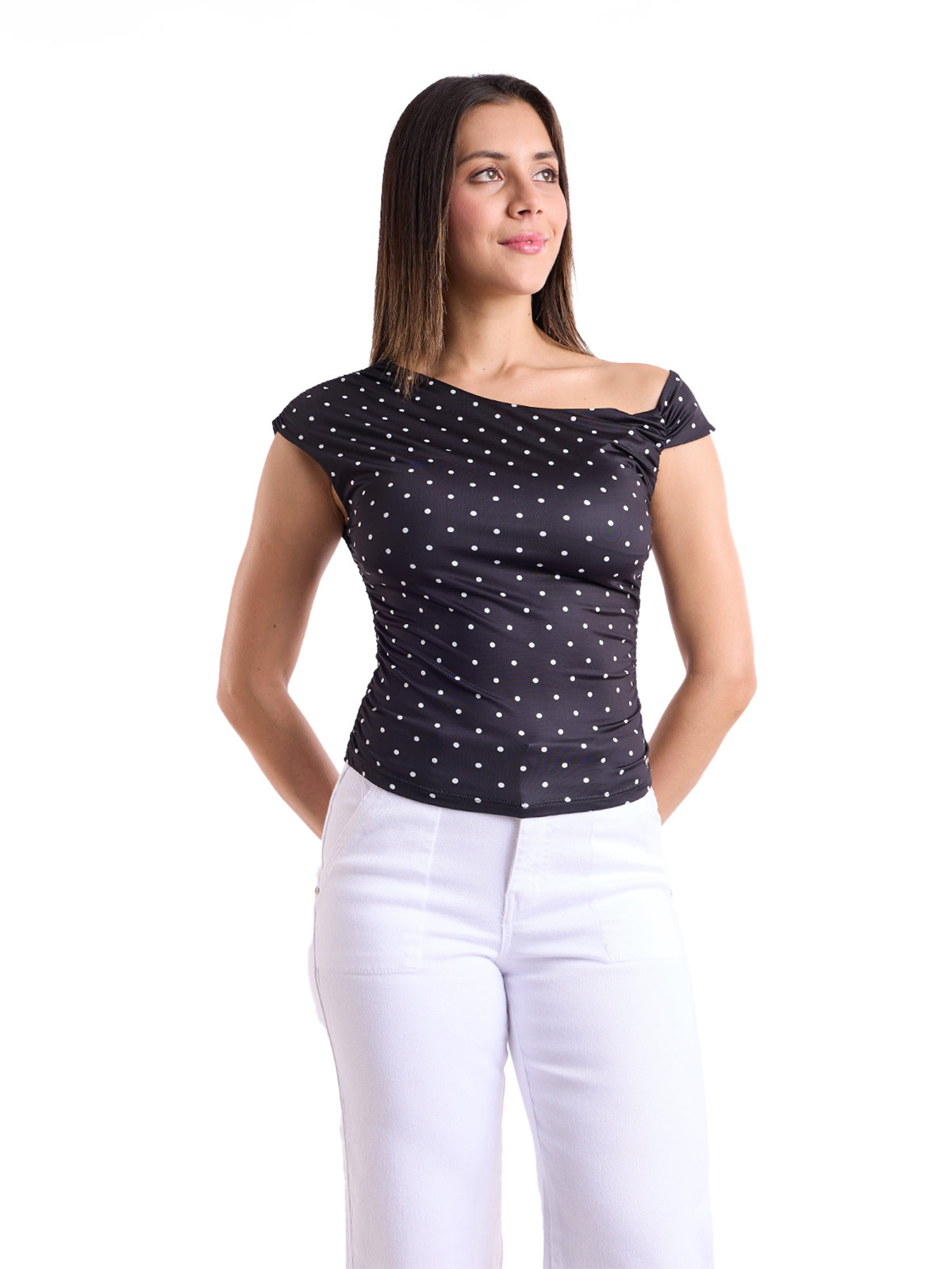 TOP MUJER METAL JEANS DOTS SAMOA - 1