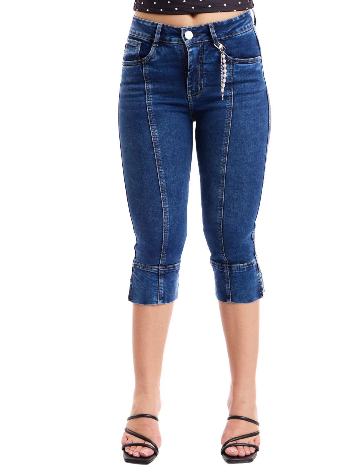 CAPRI REGULAR MUJER METAL JEANS DENIM MARSELLA - 2