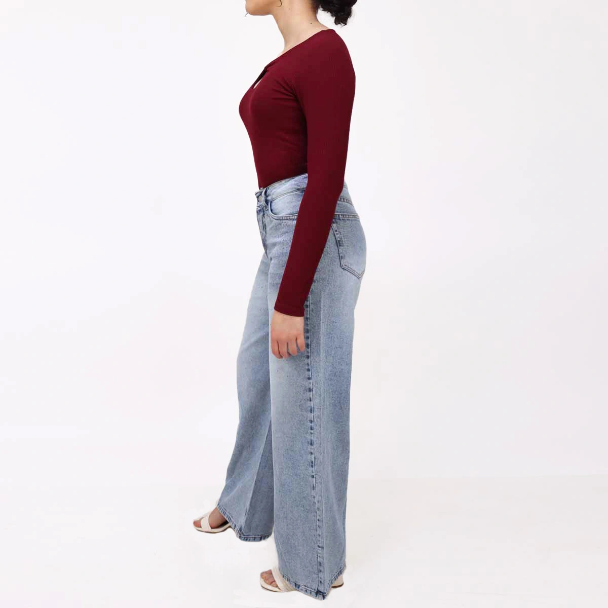 JEANS ALGODÓN STRAIGHT MUJER KAYRA POBLET PERFECT FIT - 2