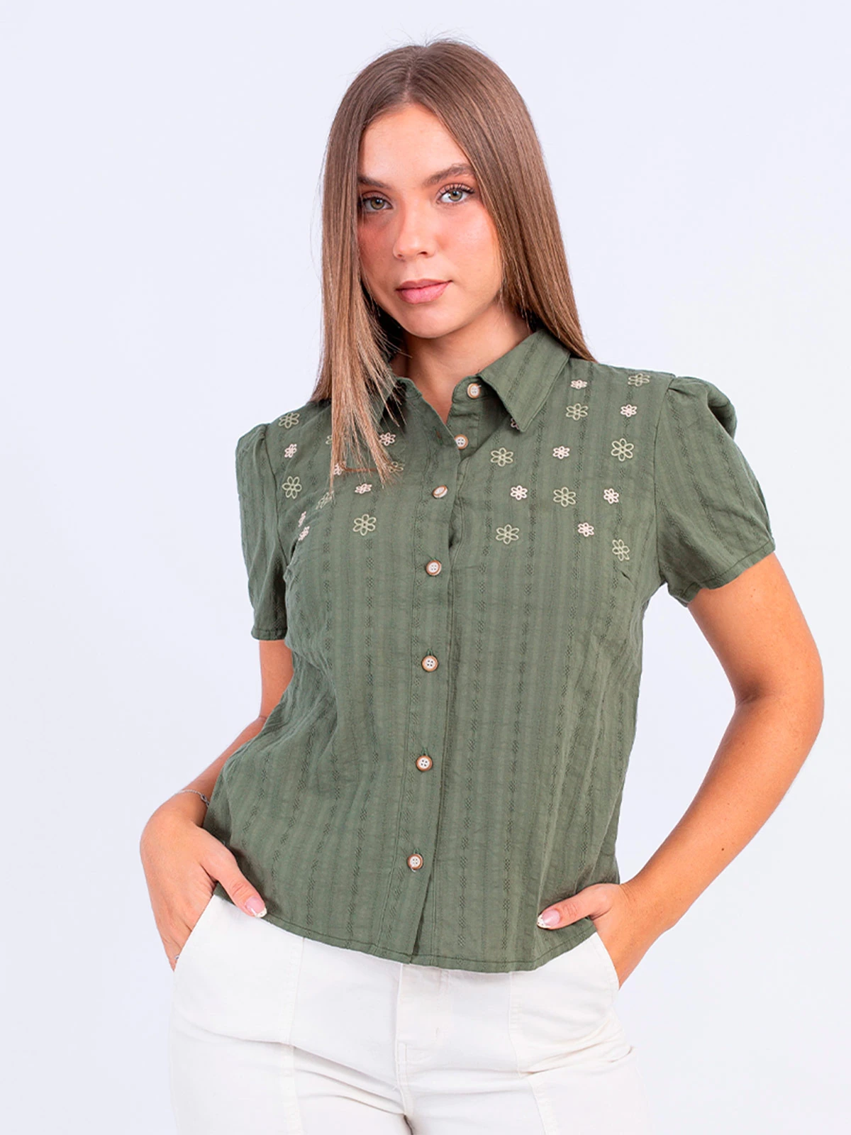 BLUSA ALGODÓN MUJER SODA BLUES MANAOS - 1