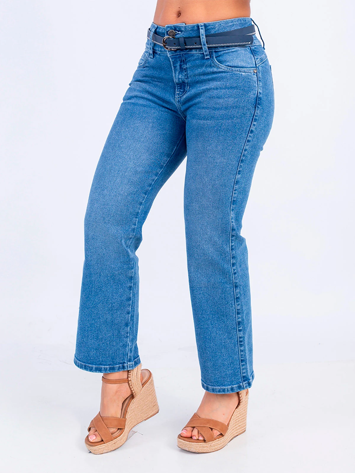 JEANS ALGODÓN RECTO MUJER SODA BLUES - 2