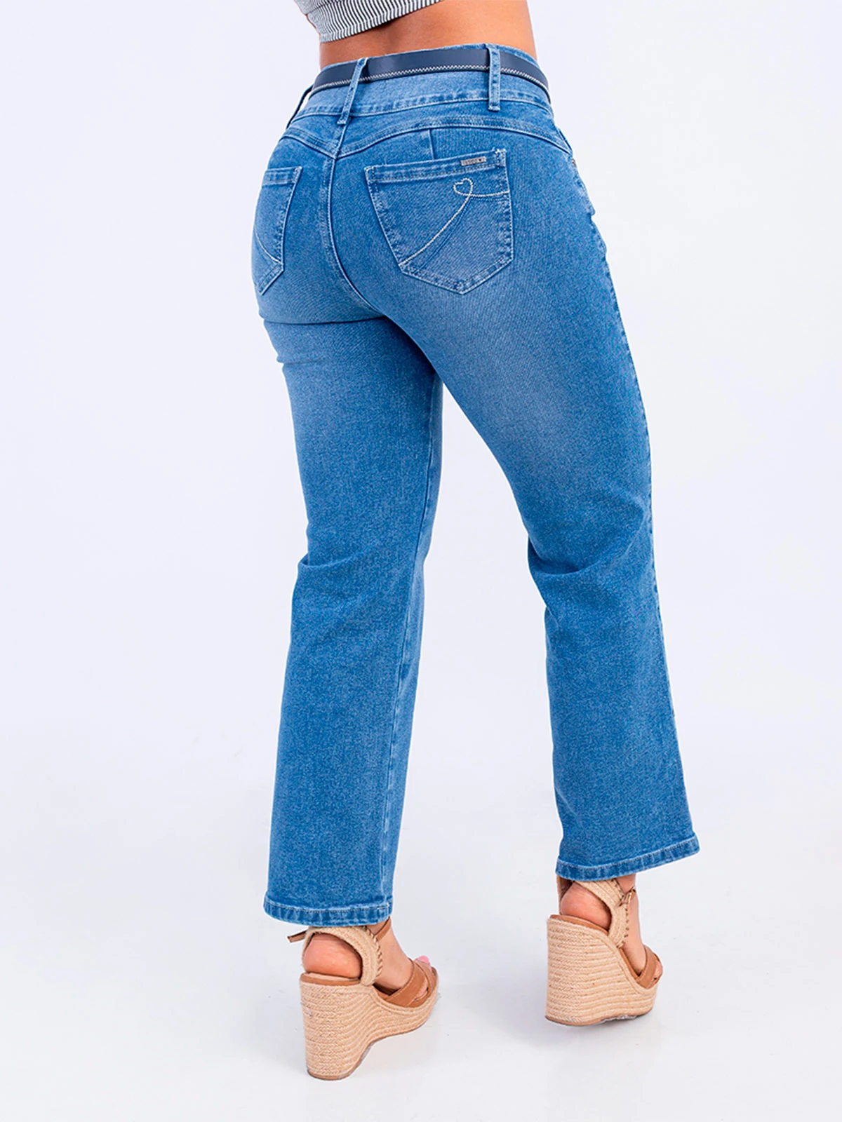 JEANS ALGODÓN RECTO MUJER SODA BLUES - 4