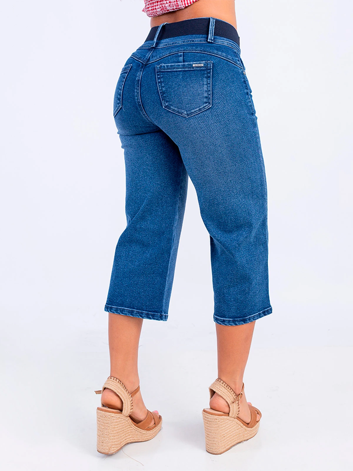 JEANS ALGODÓN CULOTTE MUJER SODA BLUES - 4