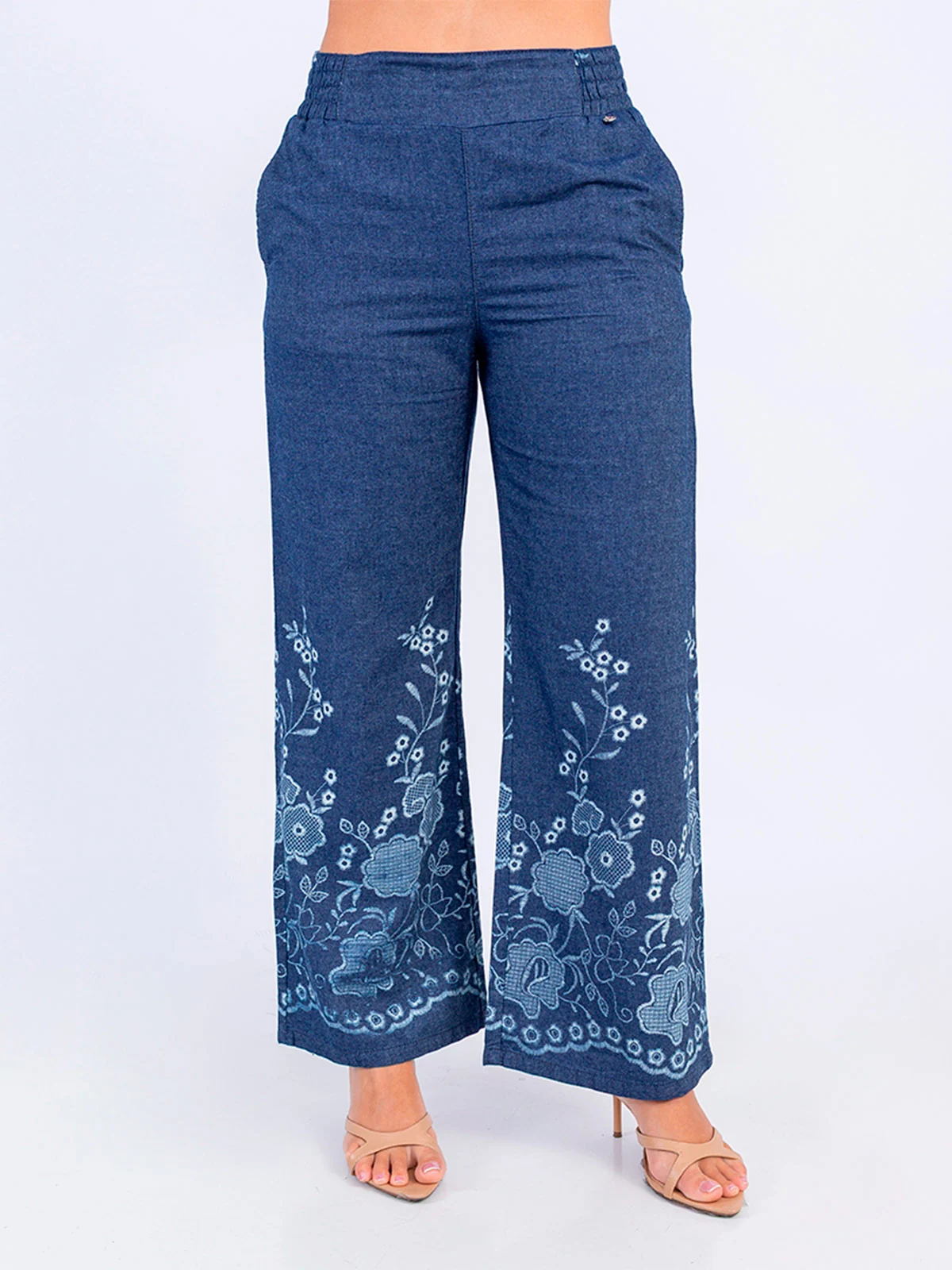 PANTALÓN ALGODÓN PALAZZO MUJER SODA BLUES - 2