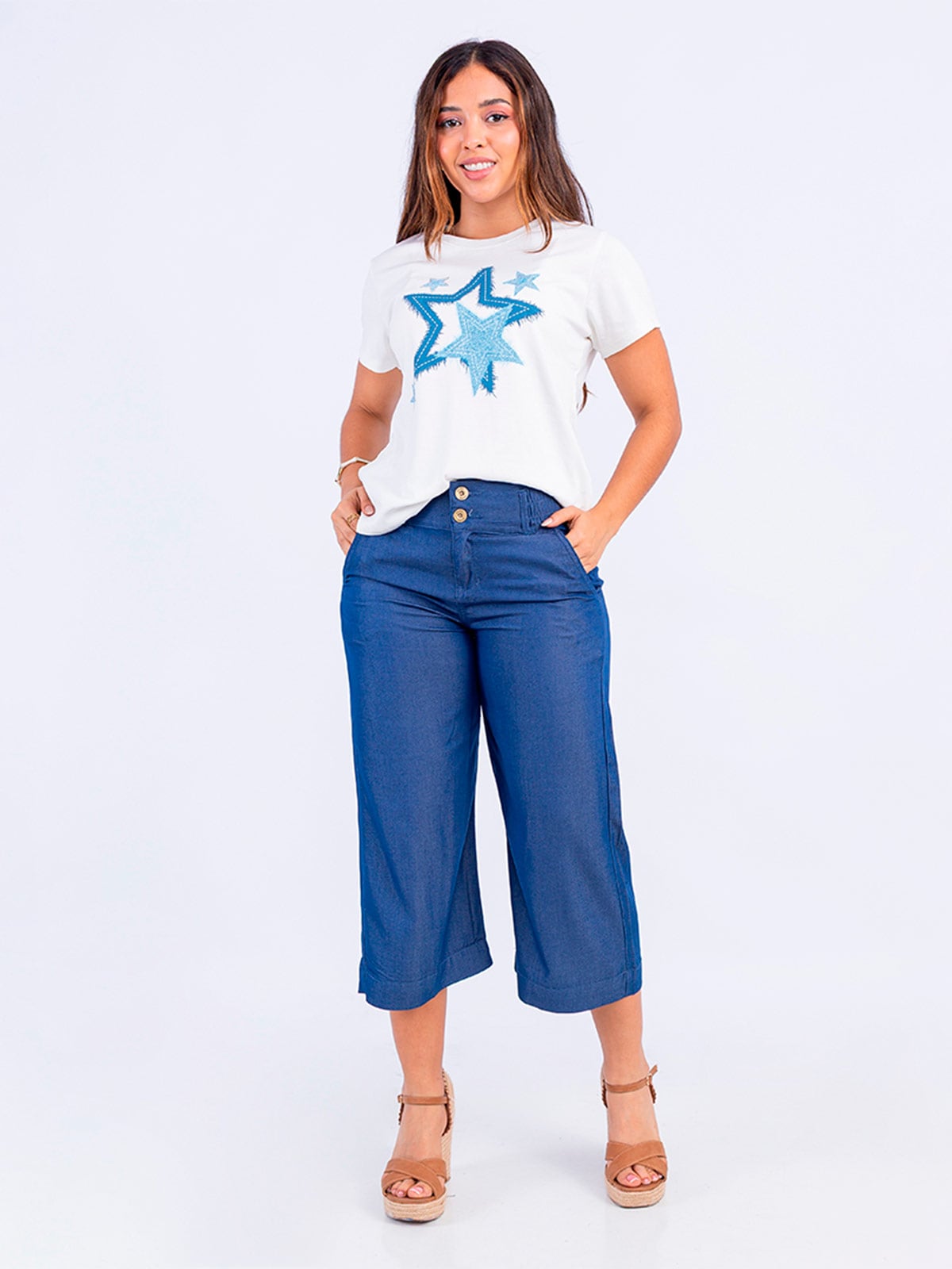 PANTALÓN CULOTTE MUJER SODA BLUES - 1
