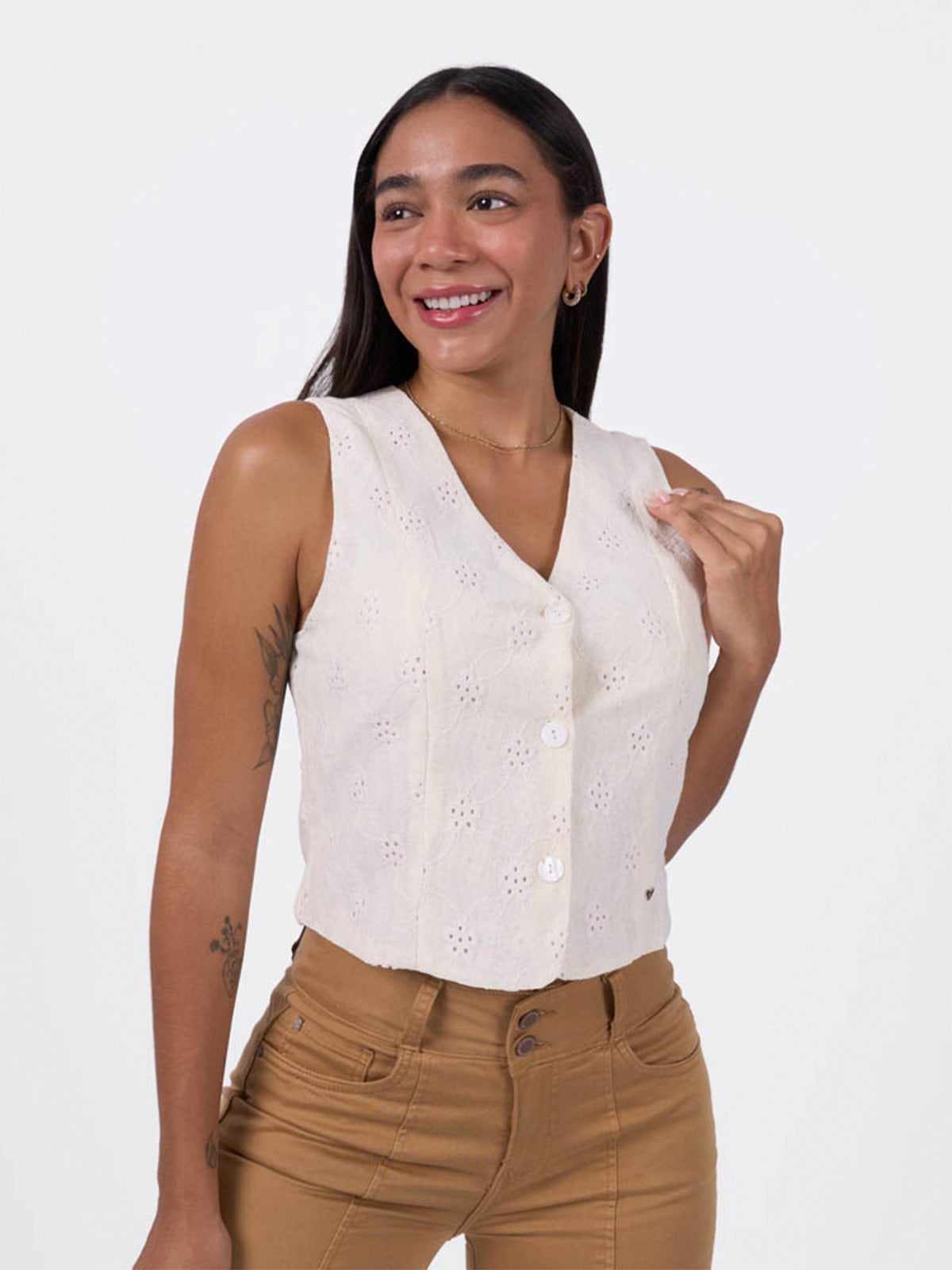 BLUSA ALGODÓN MUJER MACHINE - 1
