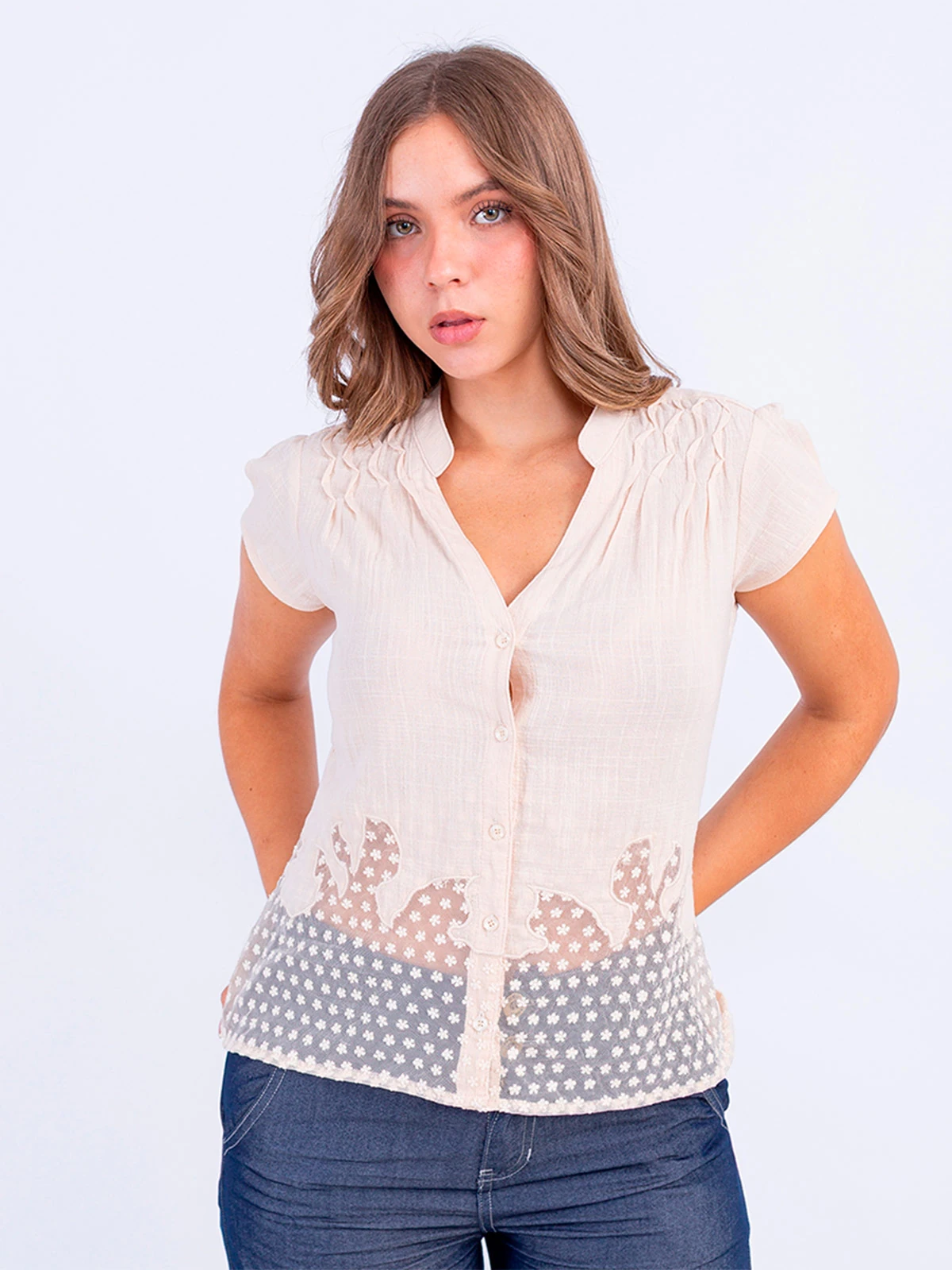 BLUSA ALGODÓN MUJER SODAN GLASSY - 1