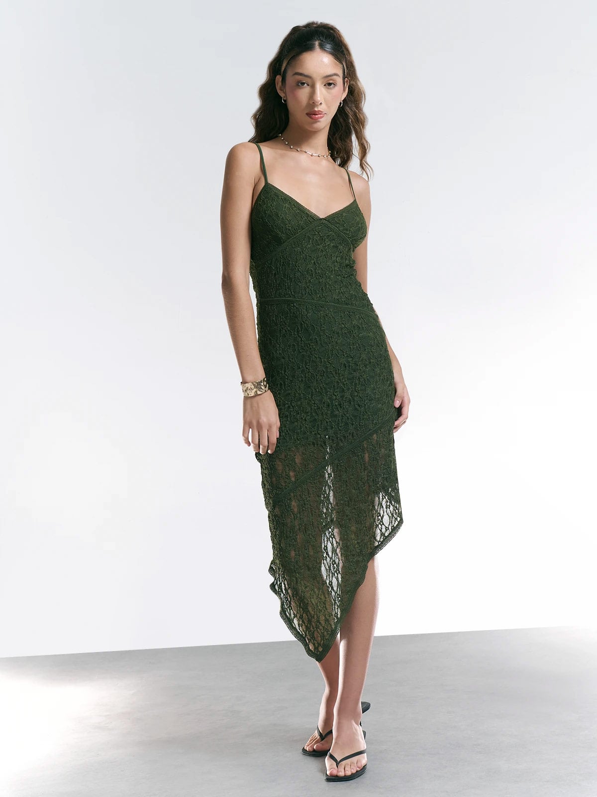 VESTIDO LARGO ASIMÉTRICO INDEX MUJER - 2