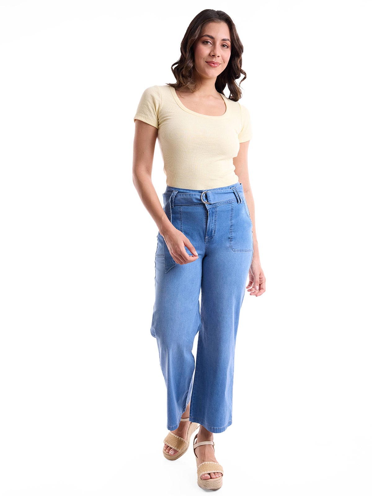 JEANS ALGODÓN CROPPED MUJER METAL JEANS - 1