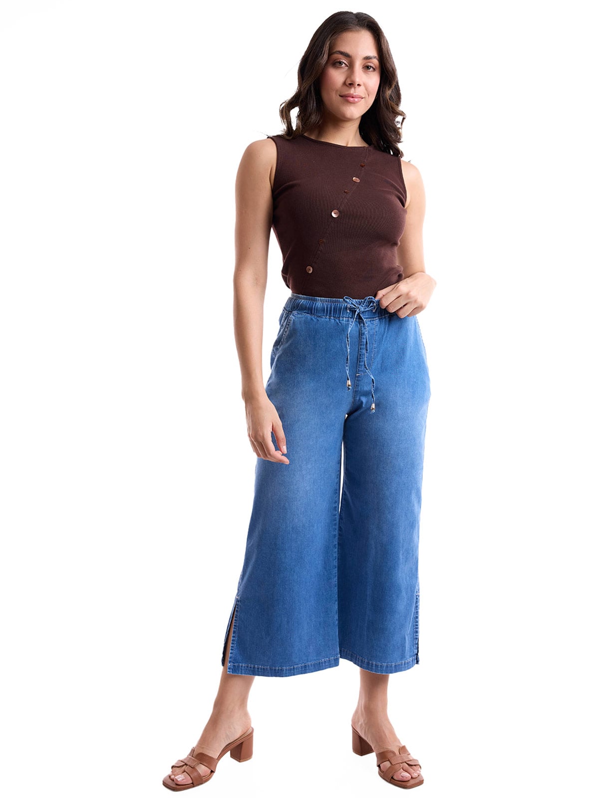JEANS ALGODÓN CULOTTE MUJER METAL JEANS - 1
