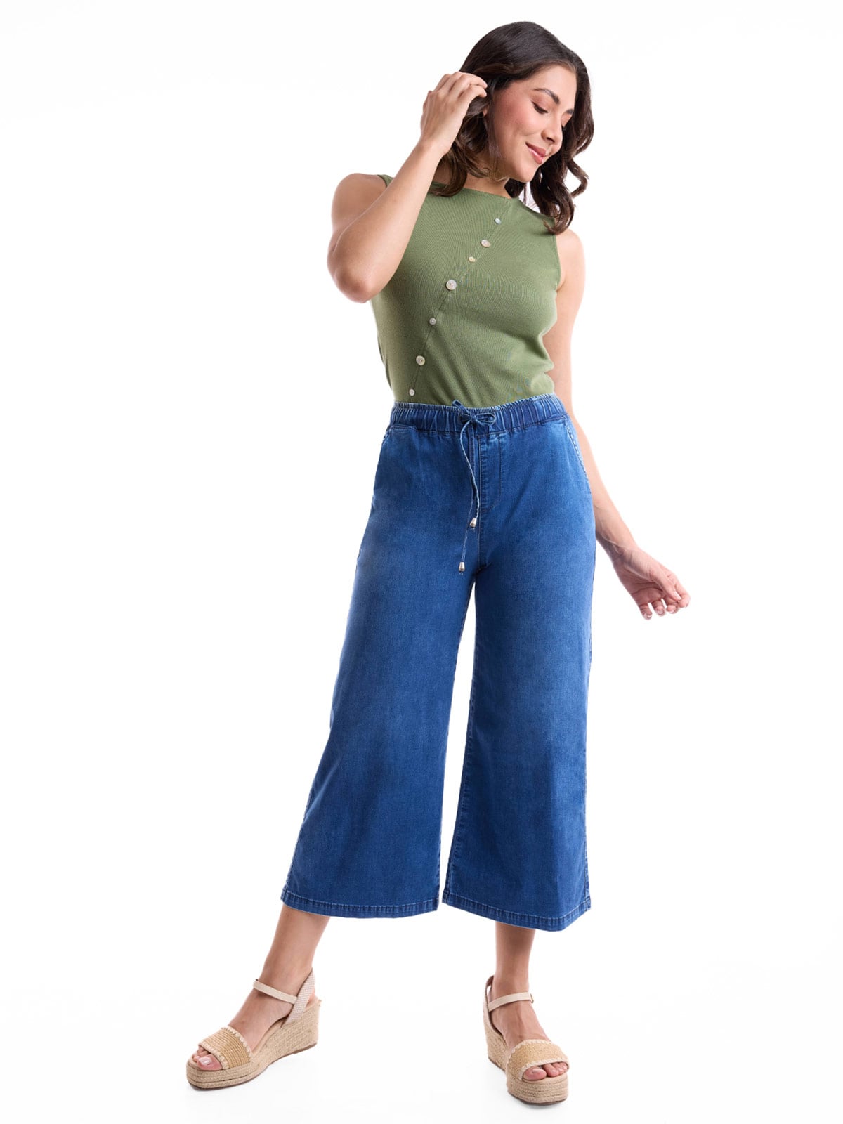 JEANS ALGODÓN CULOTTE MUJER METAL JEANS - 1