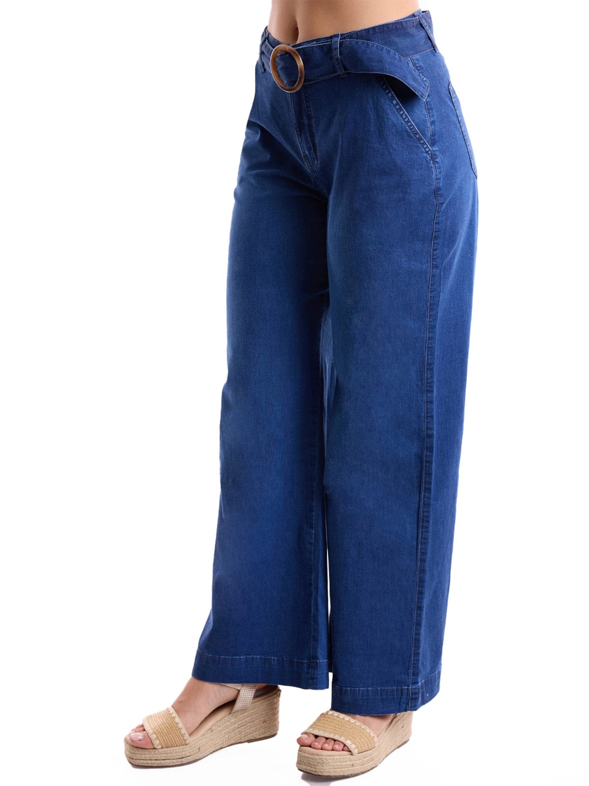 JEANS ALGODÓN WIDELEG MUJER METAL JEANS - 3