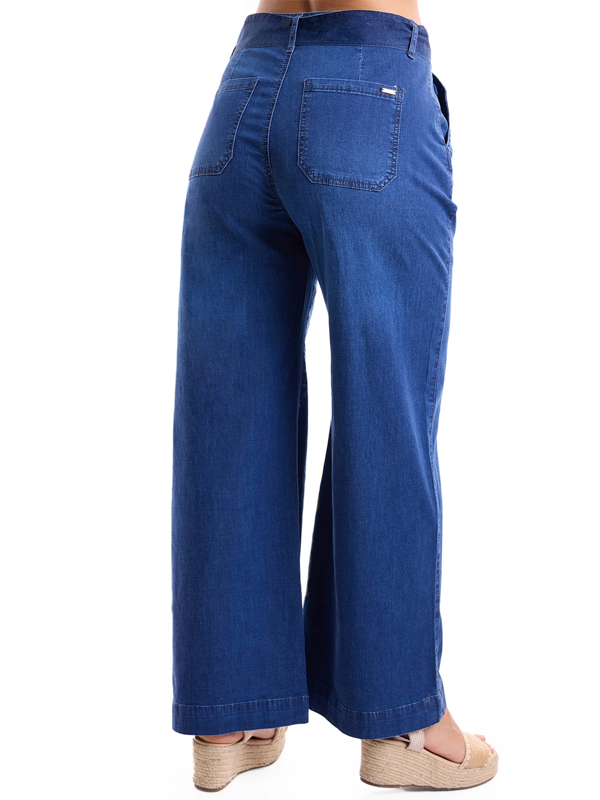 JEANS ALGODÓN WIDELEG MUJER METAL JEANS - 4