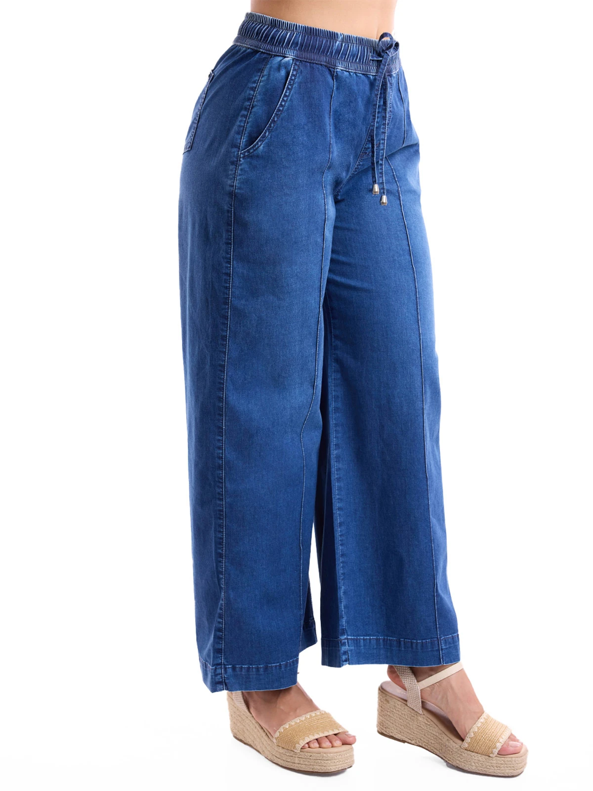 JEANS ALGODÓN WIDELEG MUJER METAL JEANS - 3