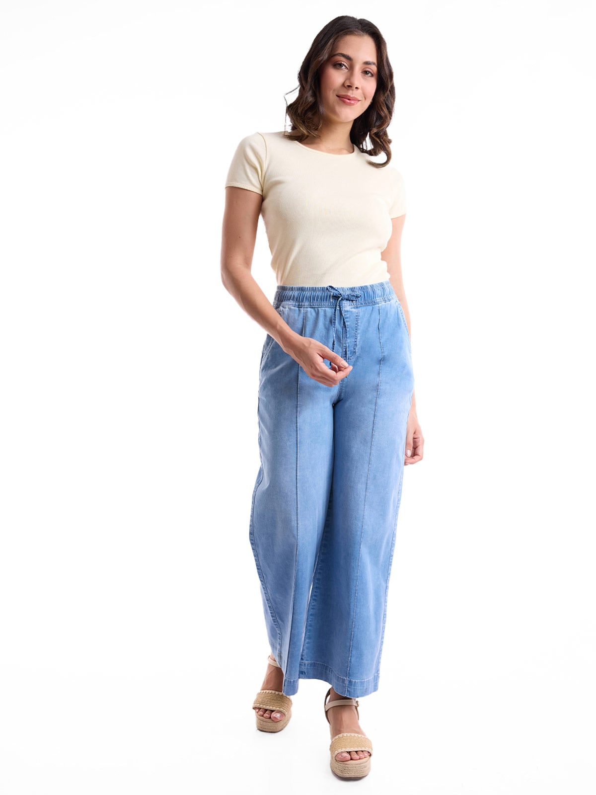 JEANS ALGODÓN WIDELEG MUJER METAL JEANS - 1