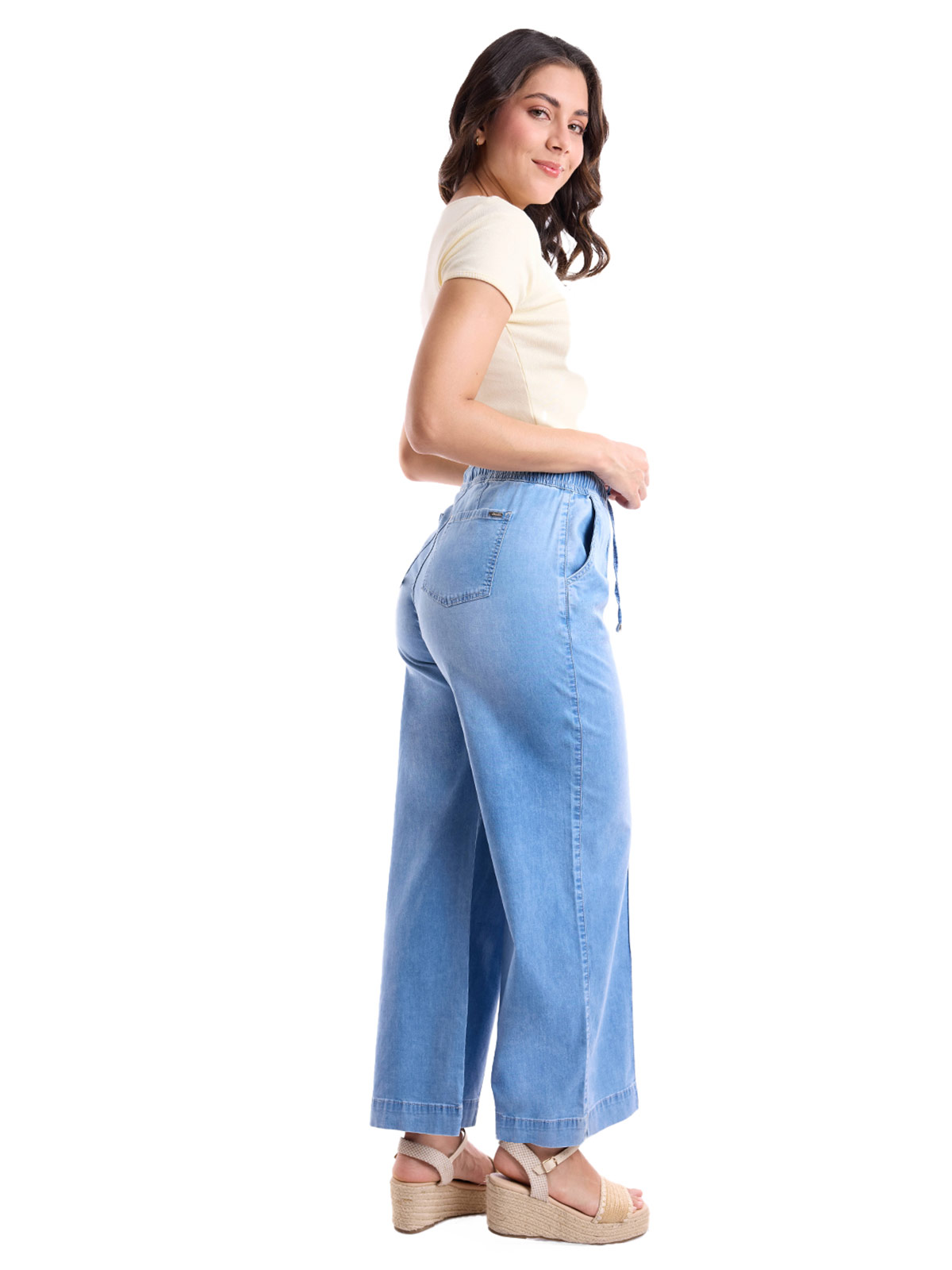 JEANS ALGODÓN WIDELEG MUJER METAL JEANS - 4