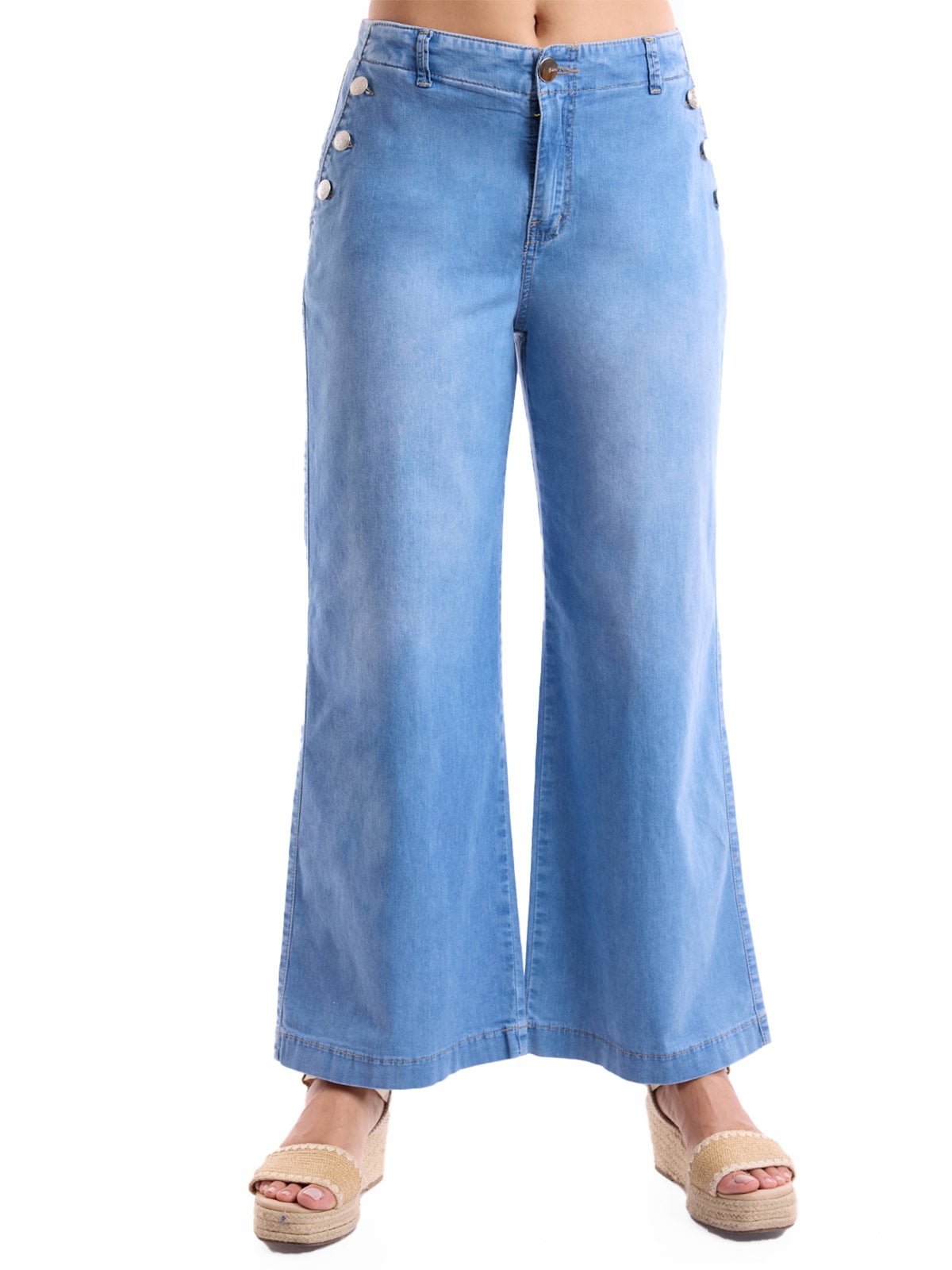JEANS ALGODÓN WIDELEG MUJER METAL JEANS - 2