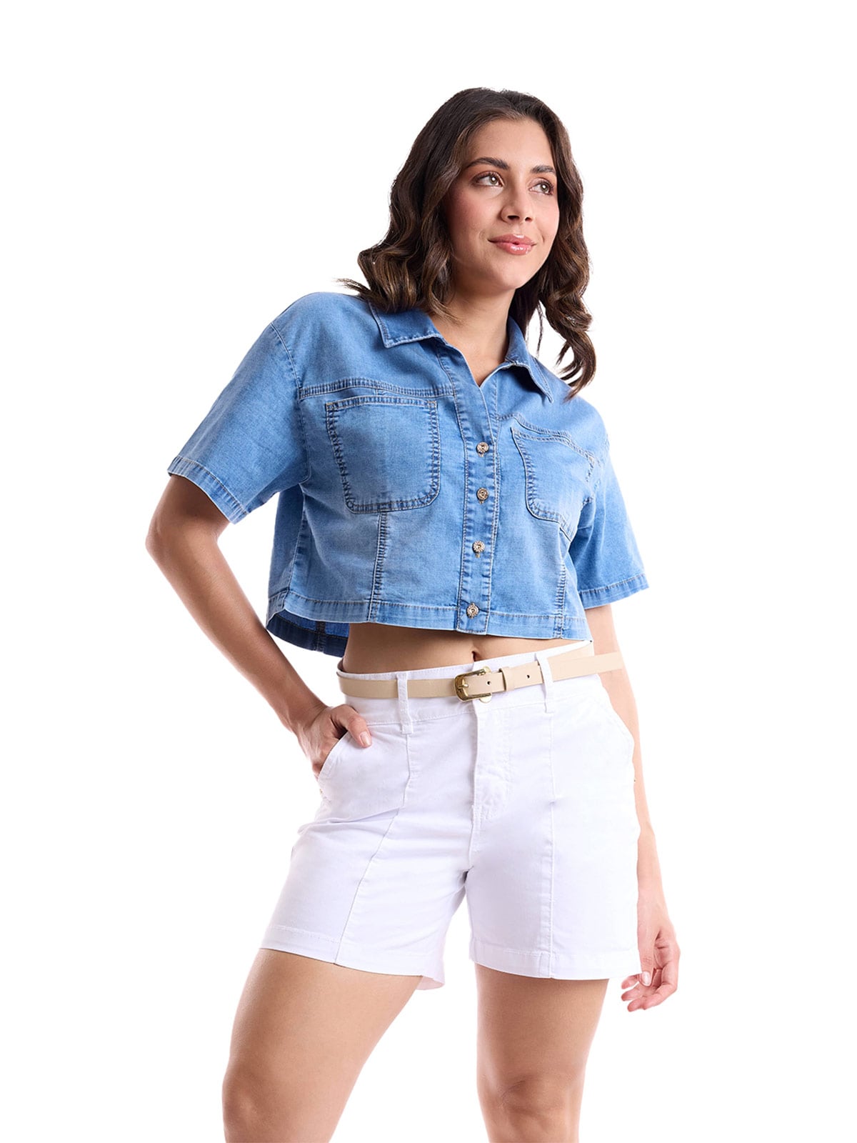 BLUSA ALGODÓN MUJER METAL JEANS DENIM - 2