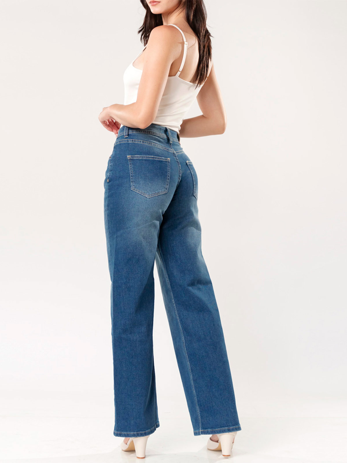 JEANS ALGODÓN STRAIGHT MUJER KAYRA POBLET PERFECT FIT - 3