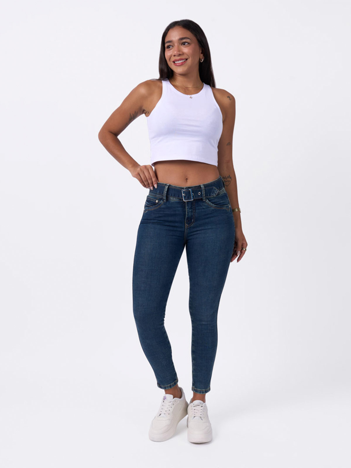 JEANS ALGODÓN SKINNY MUJER BRONCO - 1