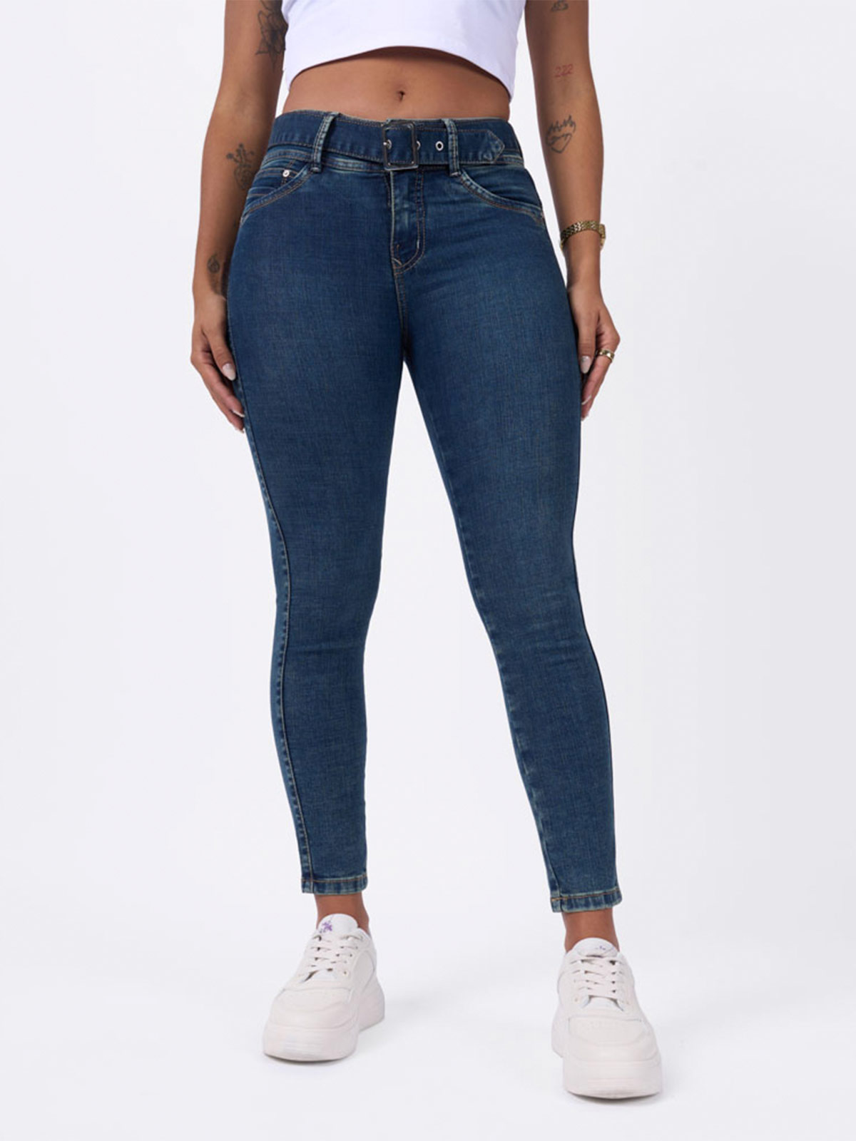 JEANS ALGODÓN SKINNY MUJER BRONCO - 2
